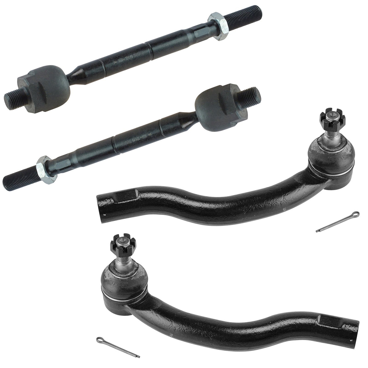 Trq Front Tie Rod Set Compatible With 2008-2013 Nissan Rogue 2014-2015 Rogue Select