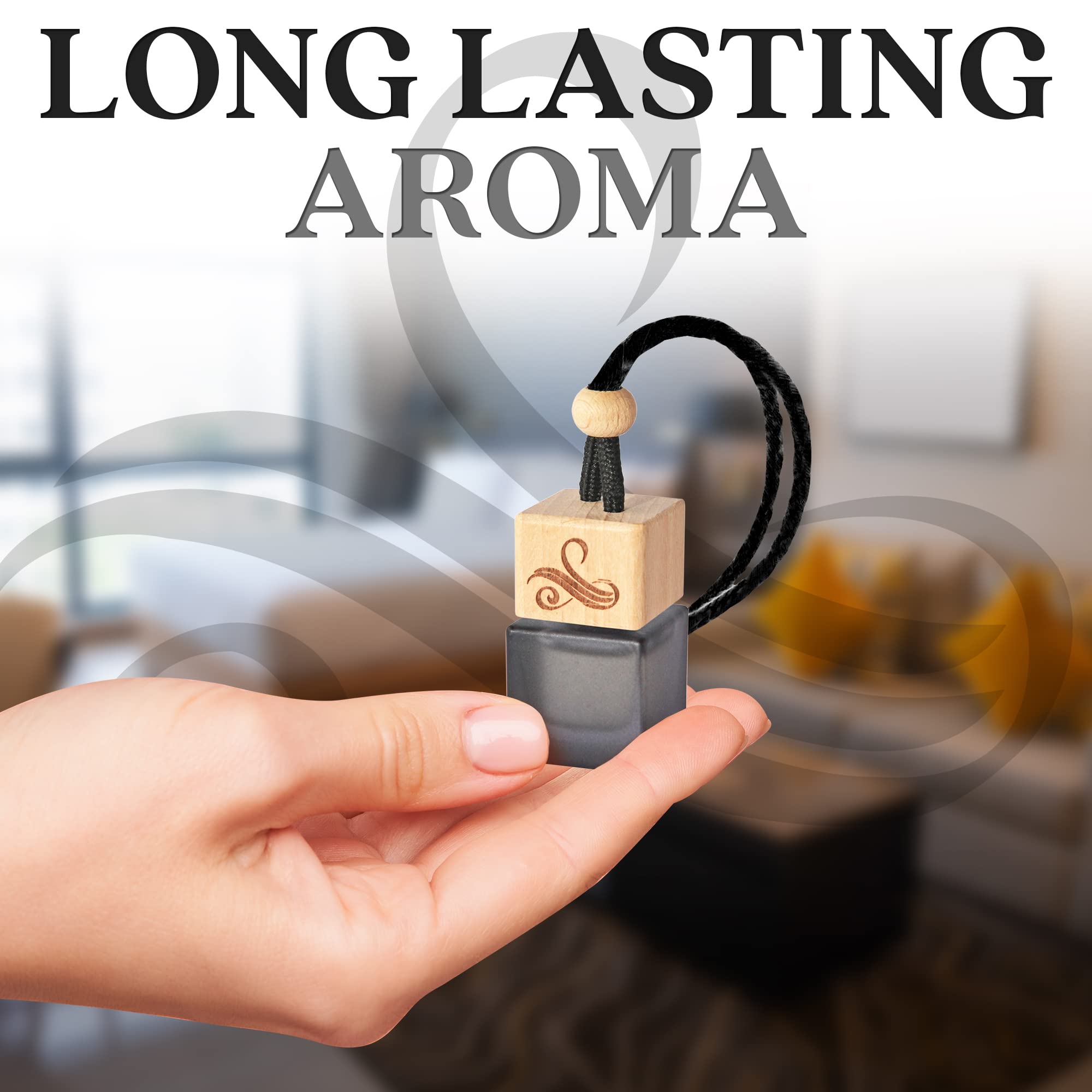 Greed Car Air Freshener For Men | Aventos Perfume Inspired Fragrances | Strong Freshener With Odour Eliminator Technology | Cree