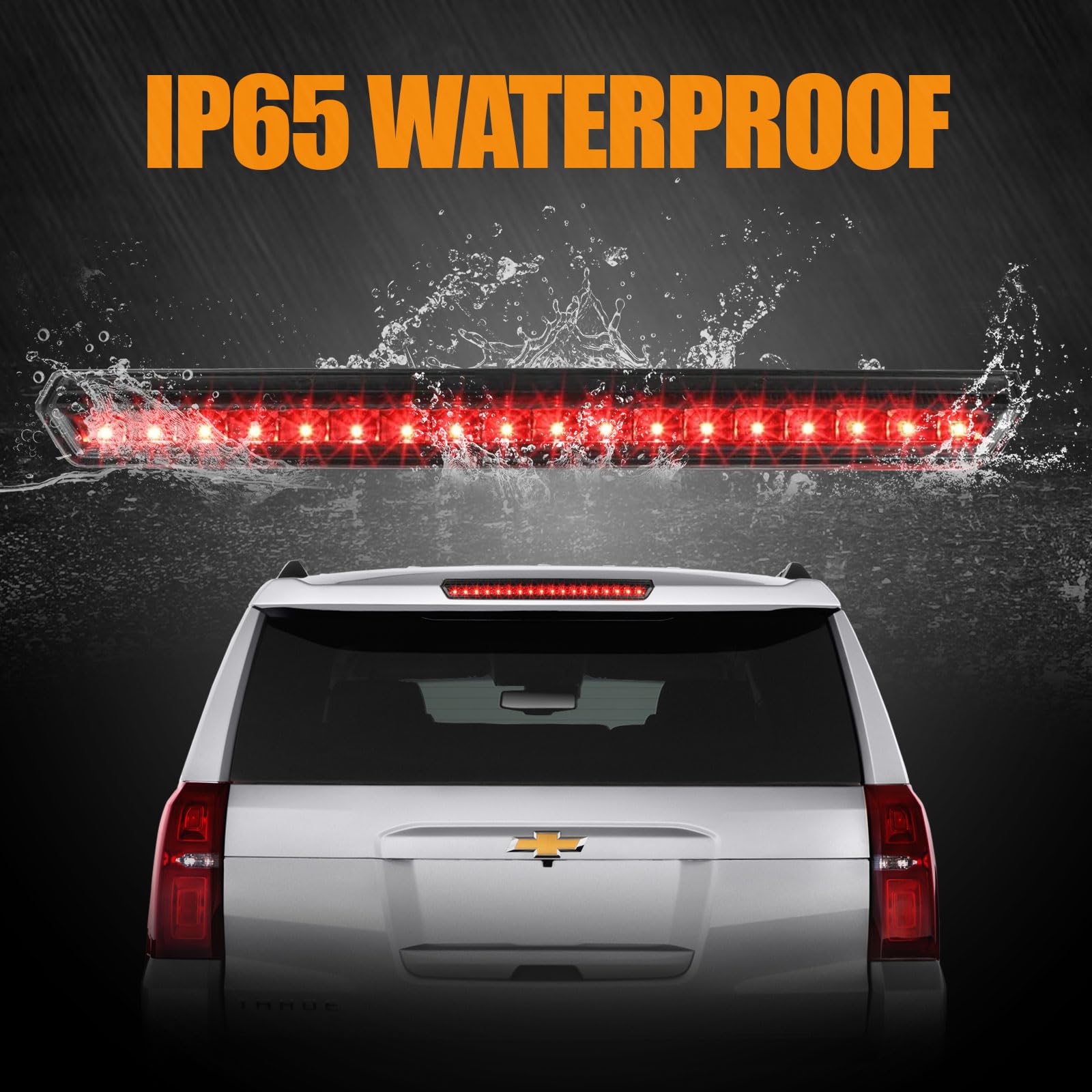 Cxdar Third 3Rd Brake Light Led For 2015-2020 Chevy Tahoe/Suburban, High Mount Rear Brake Lights Assembly For 2016-2019 Suburban