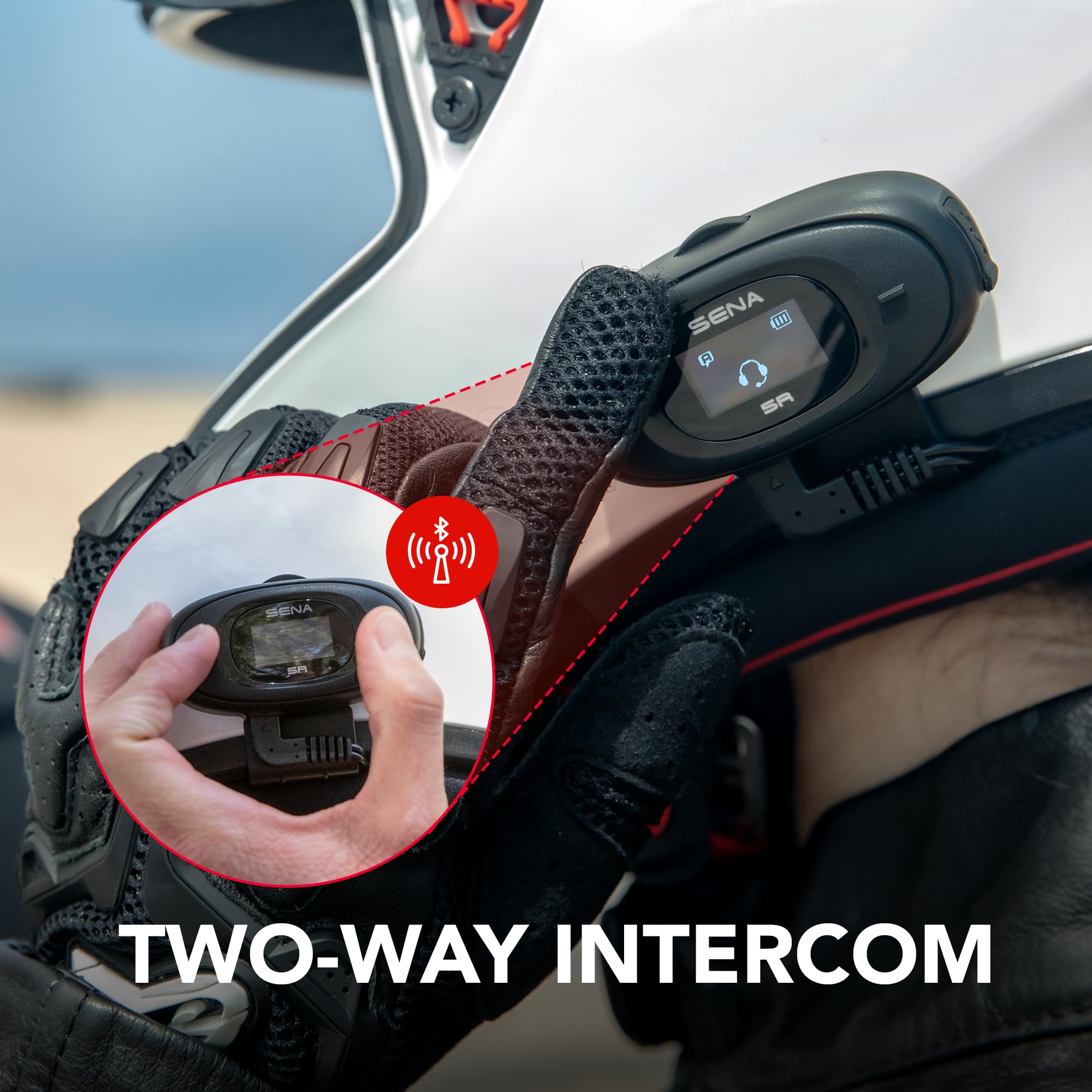 Sena 5R Two-Way HD Motorcycle Bluetooth Intercom Headset