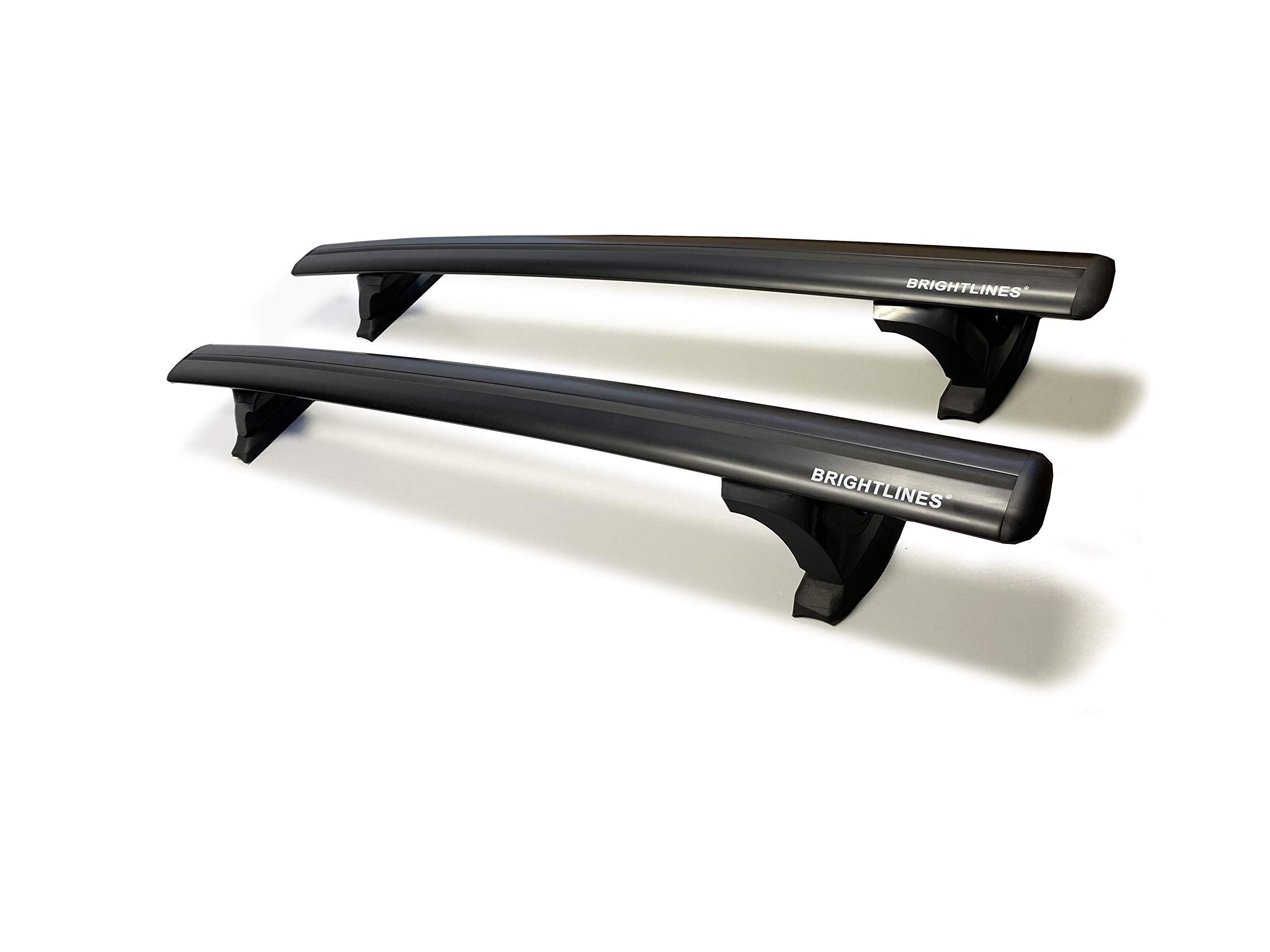 BRIGHTLINES Heavy Duty Aluminum Roof Rack Crossbars for 2011-2021 Jeep Grand Cherokee, Black, Model BL15-1-BB