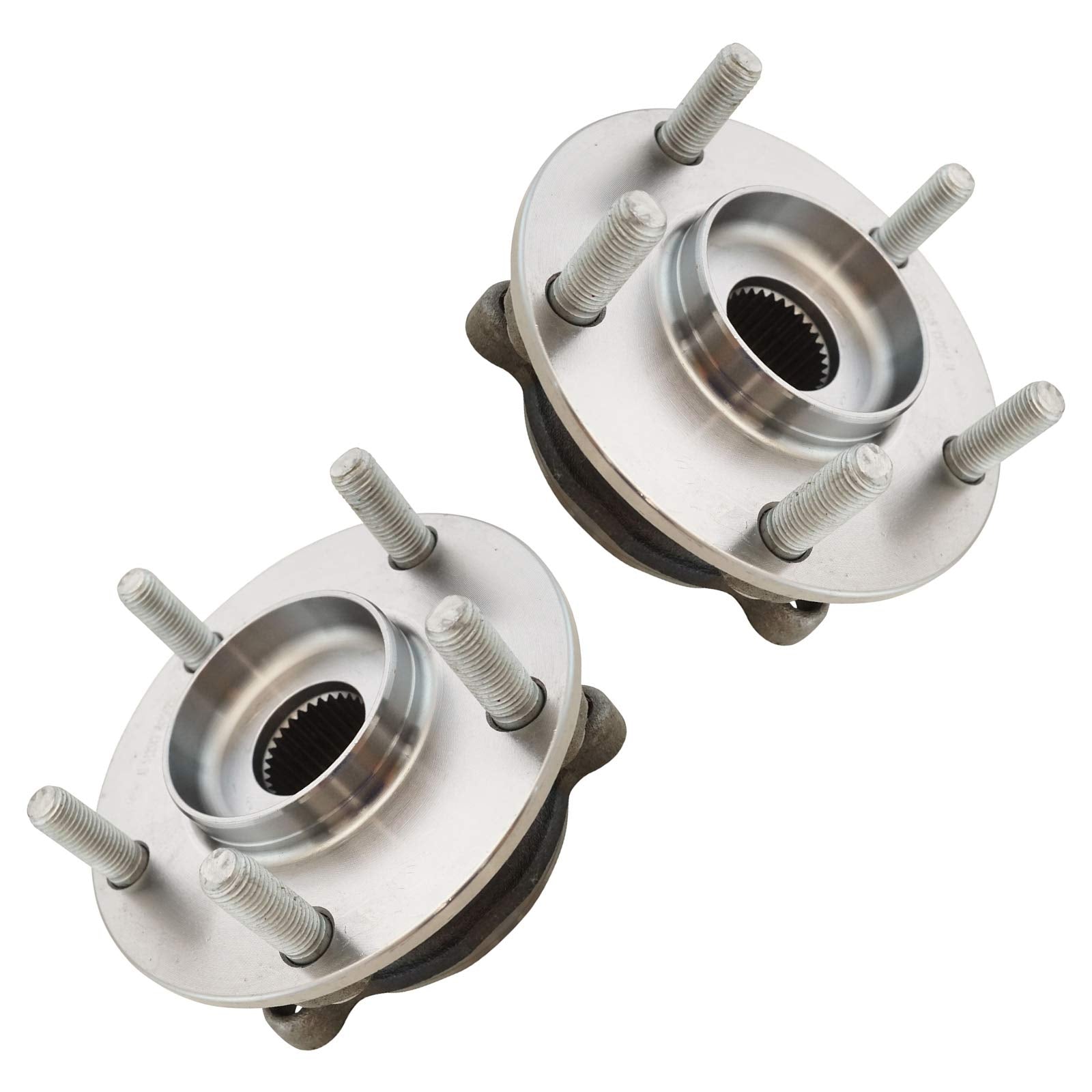 Trq Front Wheel Hub Bearings Assembly Set Compatible With 2014-2019 Mazda 6 2013-2022 Cx-5