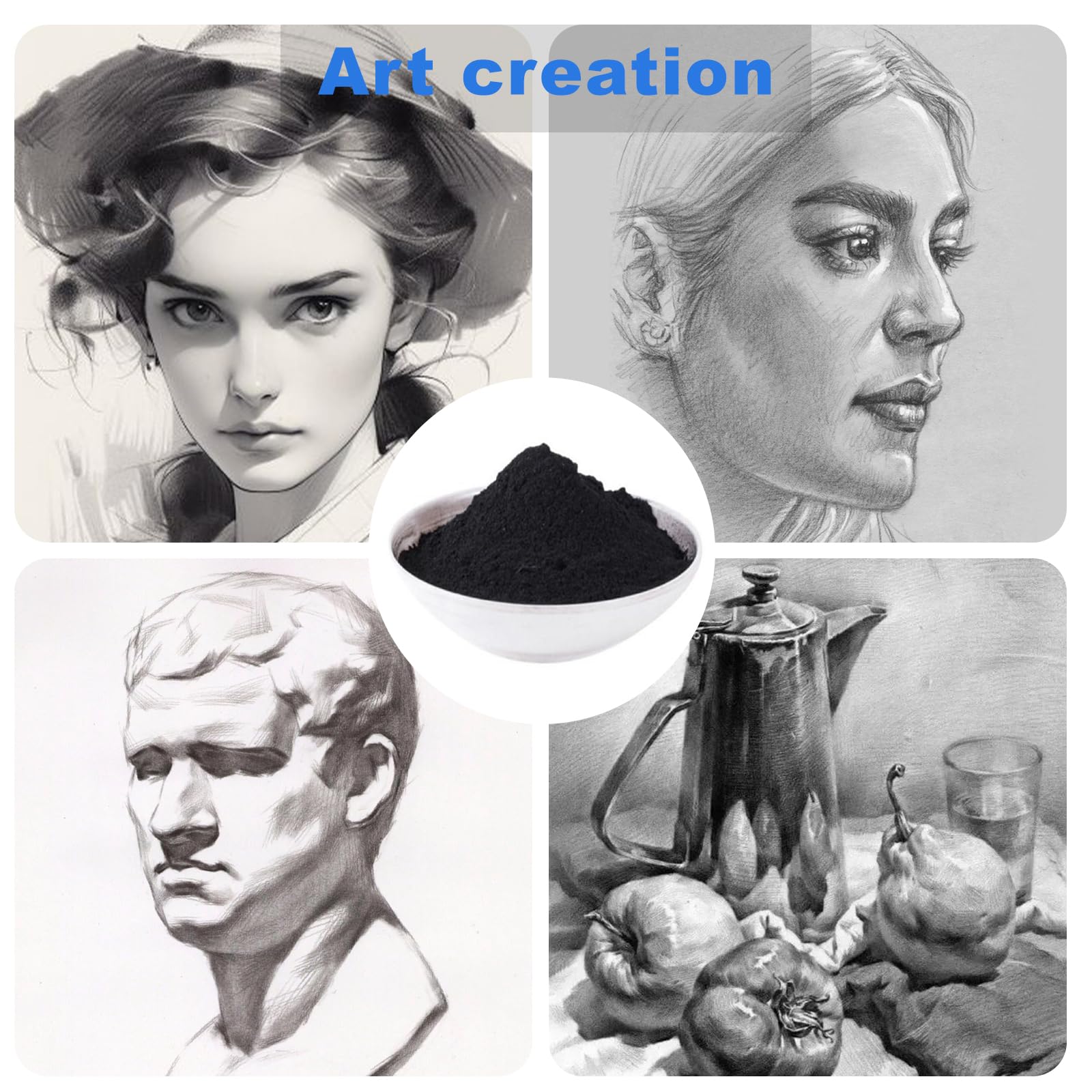 Ninesung Pure Graphite Powder | 2 LB - 1000 Grit Superultra-Fine Graphite Powder | Graphite's Lock Lubricant | Dry Graphite's Lu