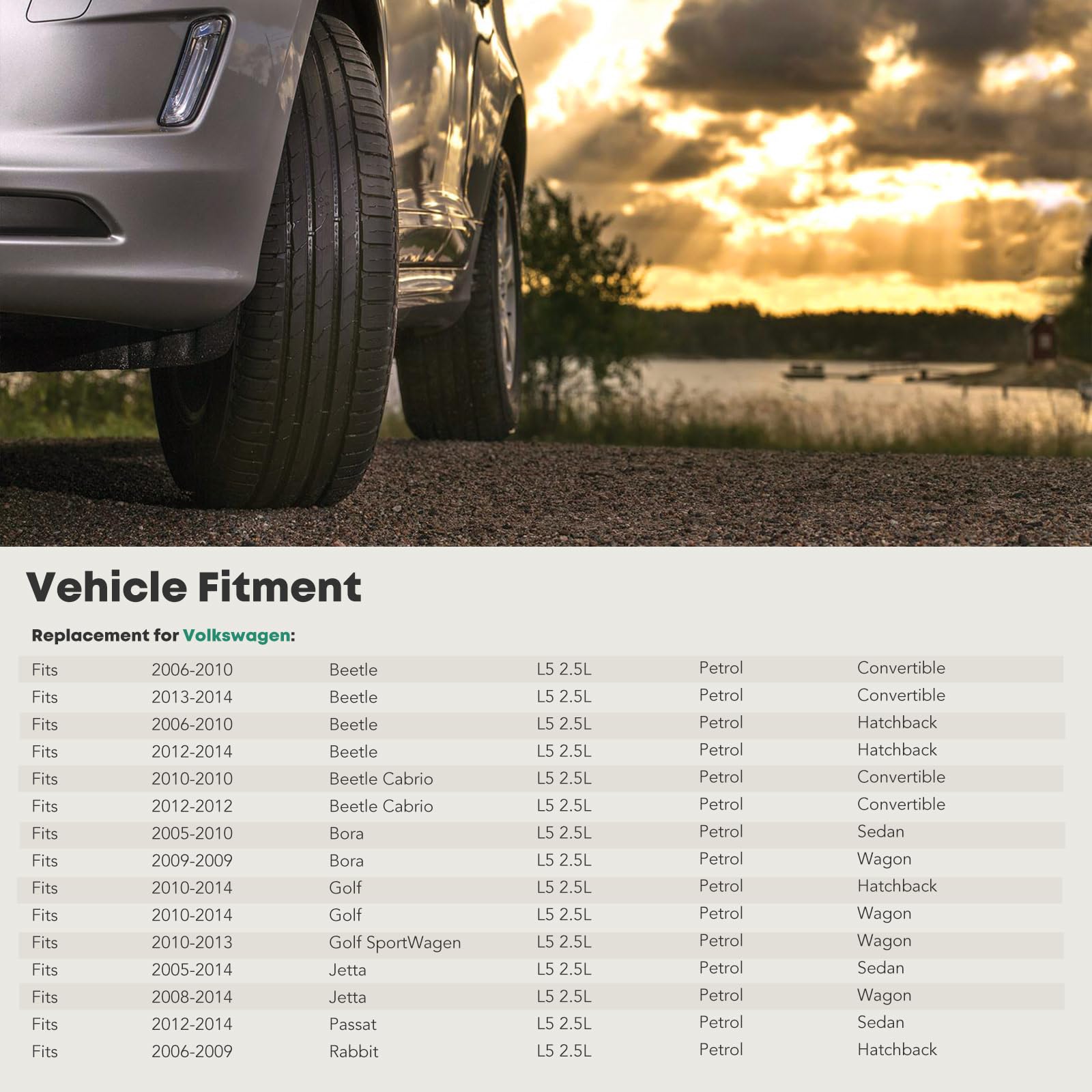 Lower Engine Oil Pan Replacement For Volkswagen Vw Beetle Jetta Golf Rabbit Passat L5 2.5L