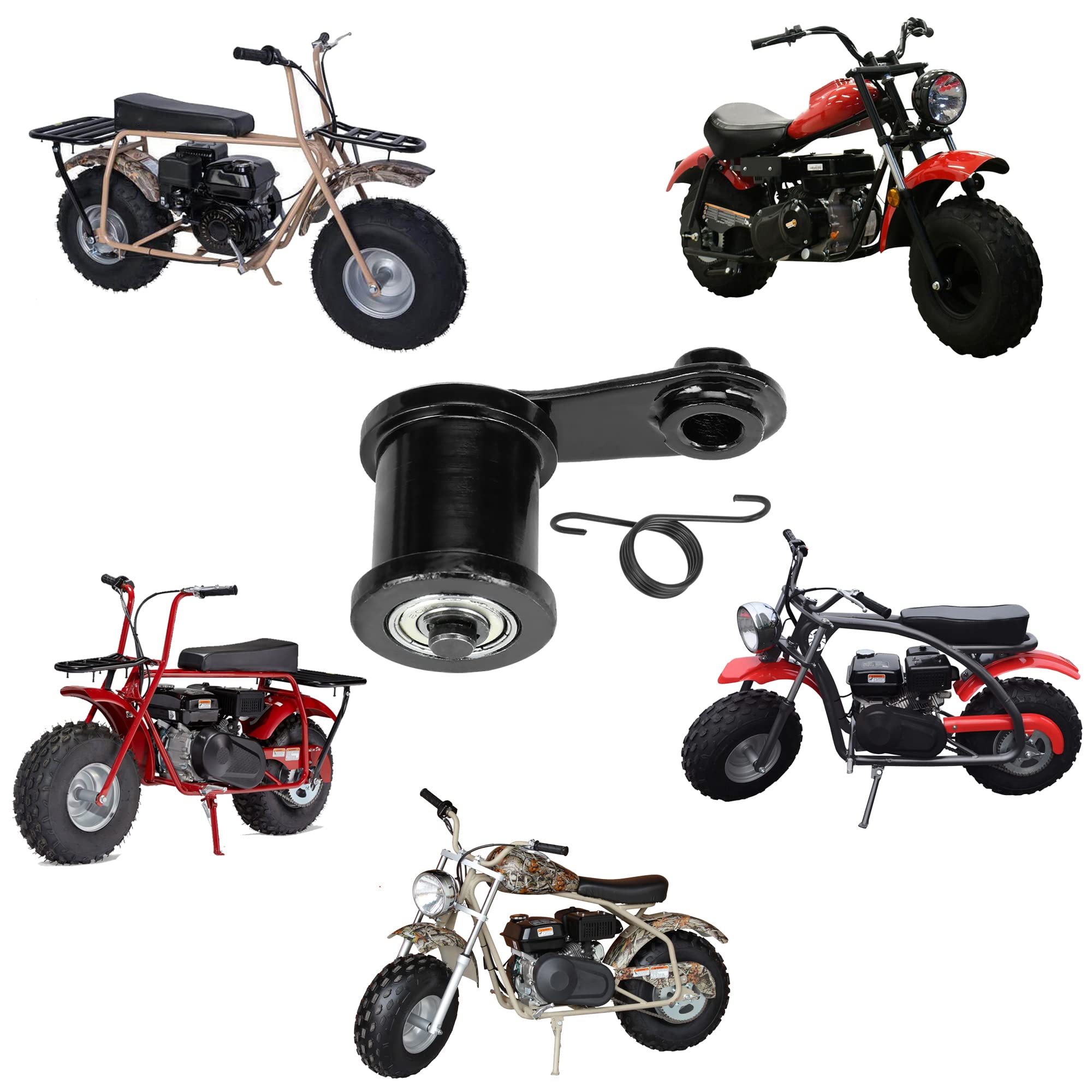 Grehua Chain Tensioner With 1-3/4'' Roller Spring Master Link For 212Cc 196Cc 6.5Hp Ct200U Trail Ct200U-Ex Bt200X Hensim Baja He