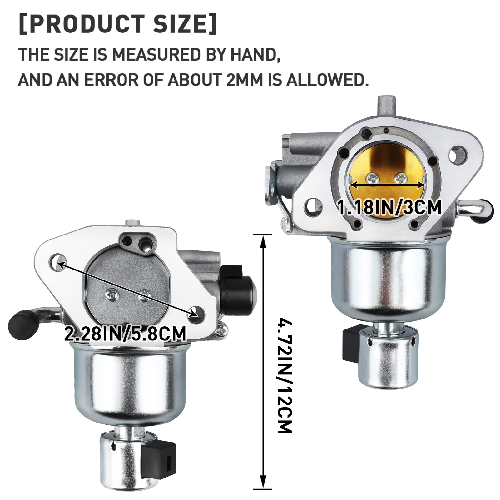 Kt735 Carburetor For Kohler 7000 Series Engines Kt725 Kt730 Kt735 Kt740 Kt745 22Hp 23Hp 24Hp 25Hp 26Hp Replaces 1685319-S 3285363S 3285367S Carb With Gaskets