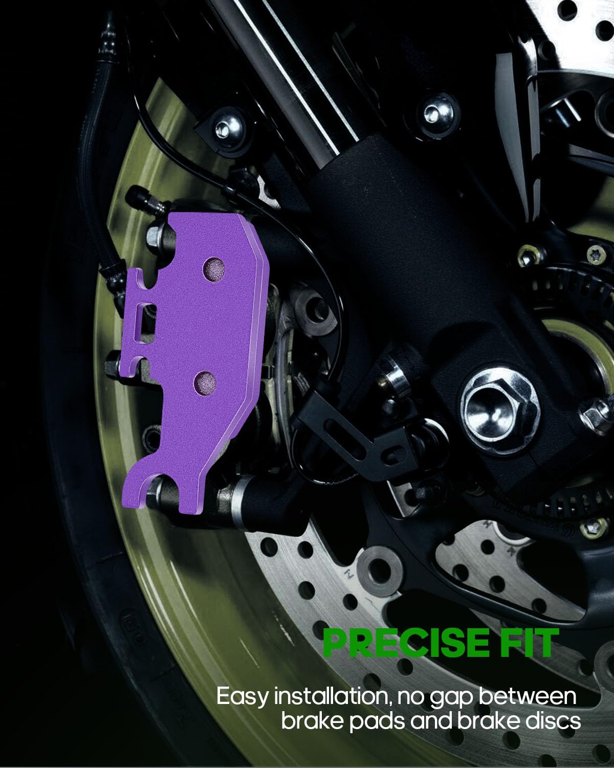 SCITOO Carbon Fiber Brake Pads Fit for 00-10 for Yamaha Grizzly 400, for Yamaha Grizzly 450, for Yamaha Kodiak 400, for Yamaha K