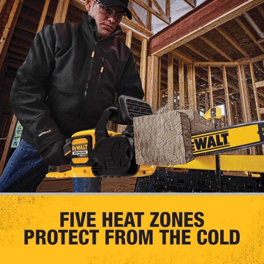 DEWALT Men's Heated Soft Shell Jacket Kit Black 3-XLarge