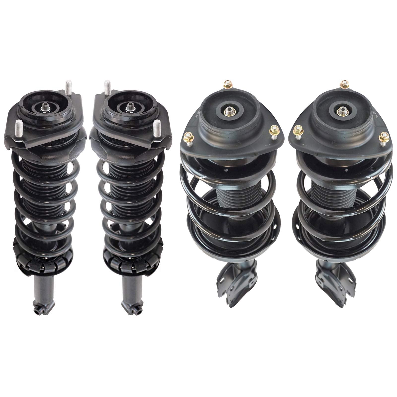 Trq Front And Rear Strut & Coil Spring Assembly Set Driver & Passenger Sides Compatible With 09-13 Subaru Forester