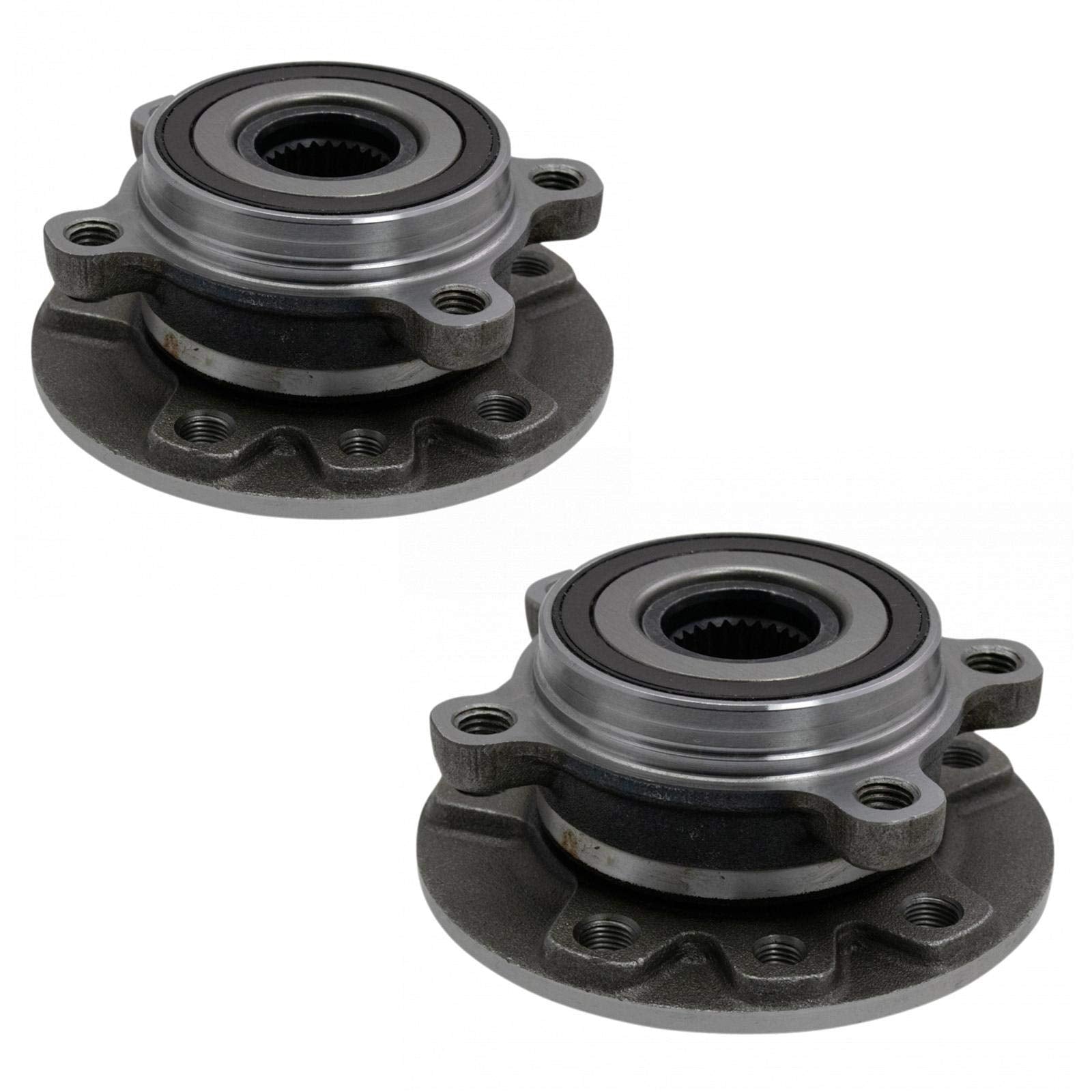 Trq Front Rear Wheel Hub Bearings Assembly Set Compatible With 2016-2022 Fiat 500X 2015-2021 Jeep Renegade