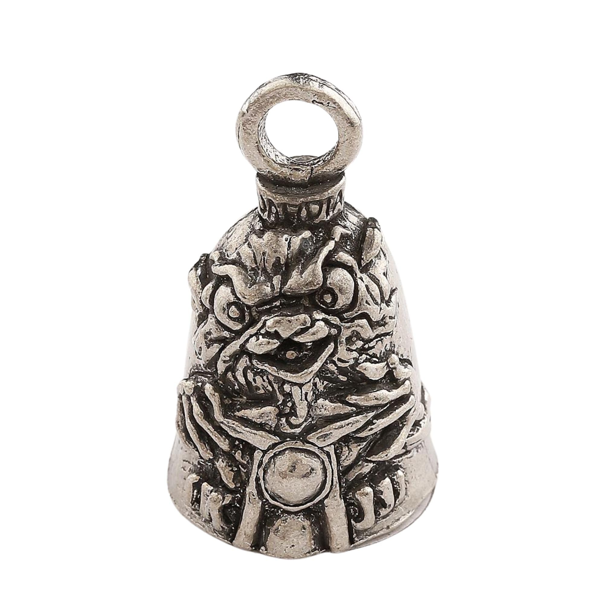 Guardian Bell Gremlin Good Luck Bell W/Keyring & Black Velvet Gift Bag | Motorcycle Bell | Lead-Free Pewter | Good Luck Gift | M