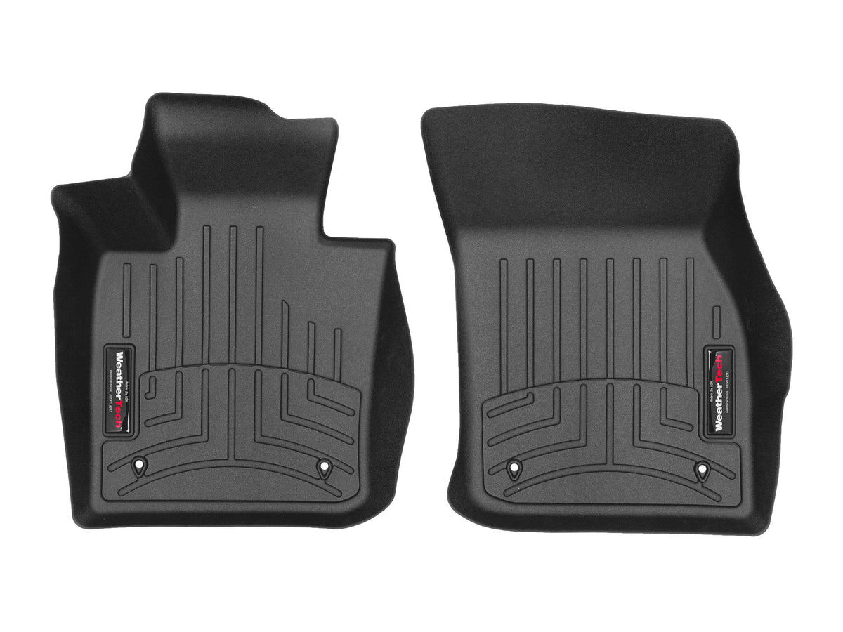 WeatherTech Custom Fit FloorLiners for MINI Cooper SE (Electric), Hardtop, Convertible - 1st Row (446751), Black