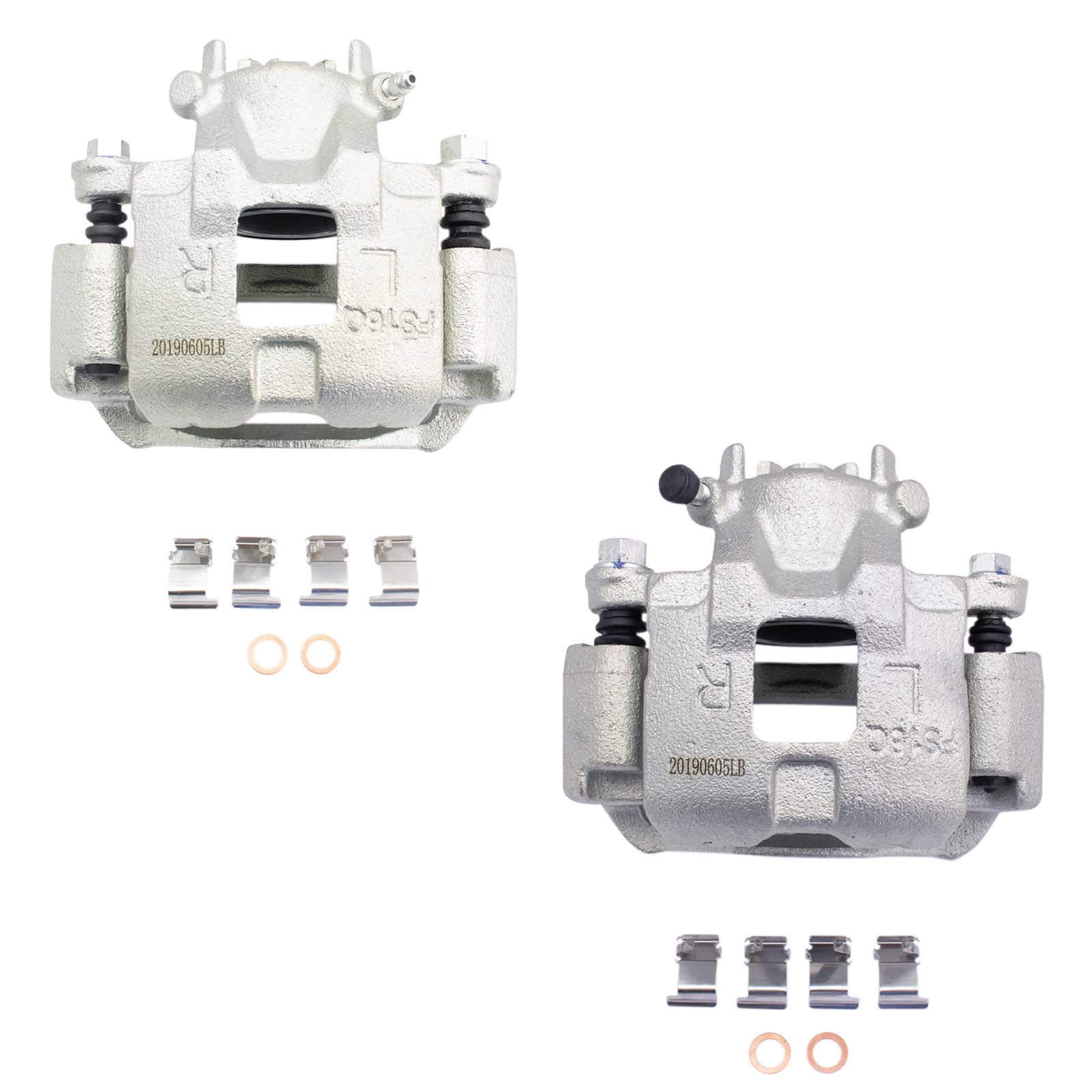 Trq Front Brake Caliper Set Compatible With 2002-2007 Mitsubishi Lancer