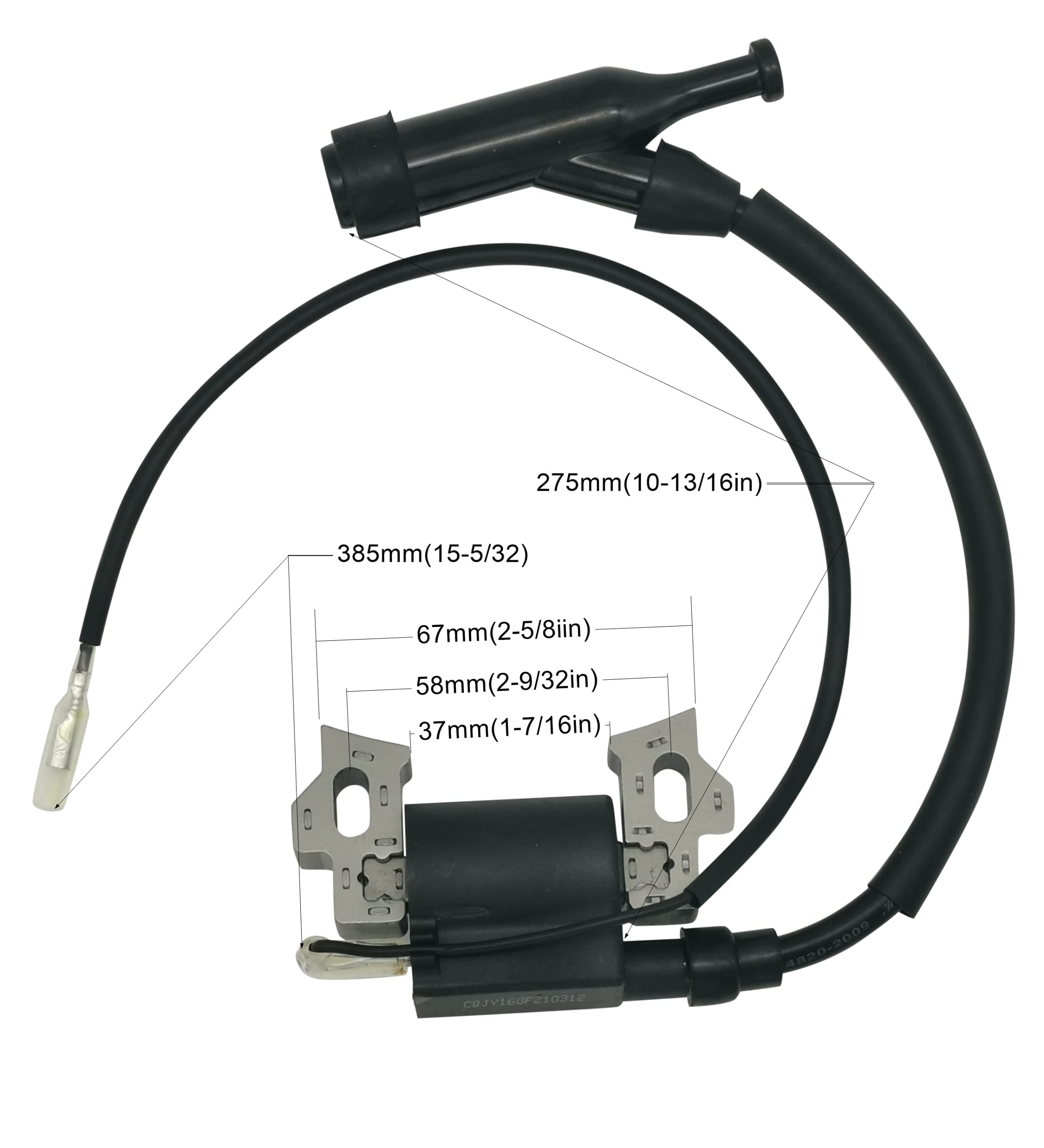 Yamakato Gx160 196Cc 212Cc Ignition Coil Assembly For Honda & Clone Gx120 Gx140 Gx200 Predator 212 Cc Coleman Ct200U 5.5Hp 6.5Hp