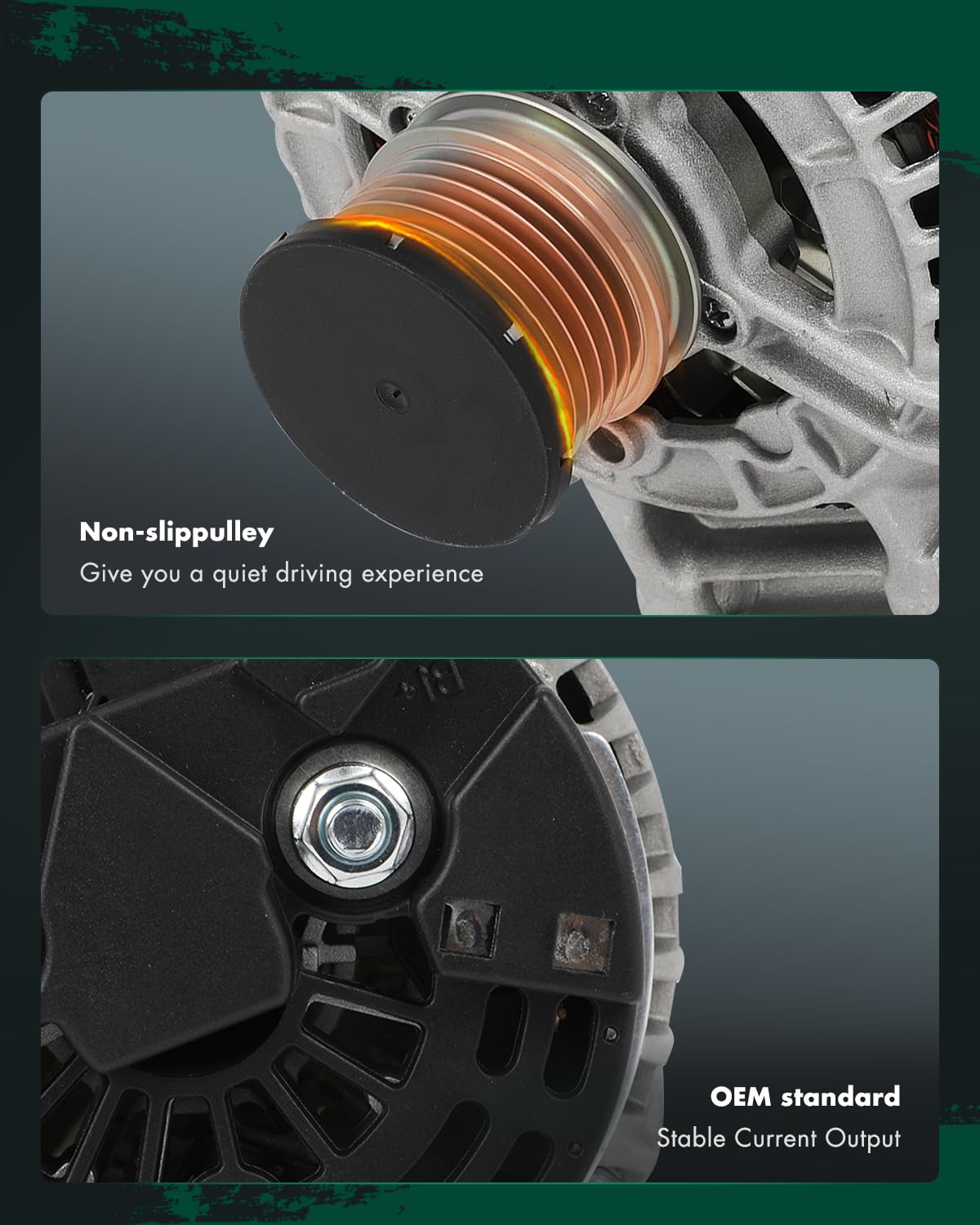 SCITOO Alternator Fit for Dodge for Sprinter 2500/3500 2003-2006 & for Freightliner for Sprinter 2500/3500 2002-2006, 2.7L - 12V