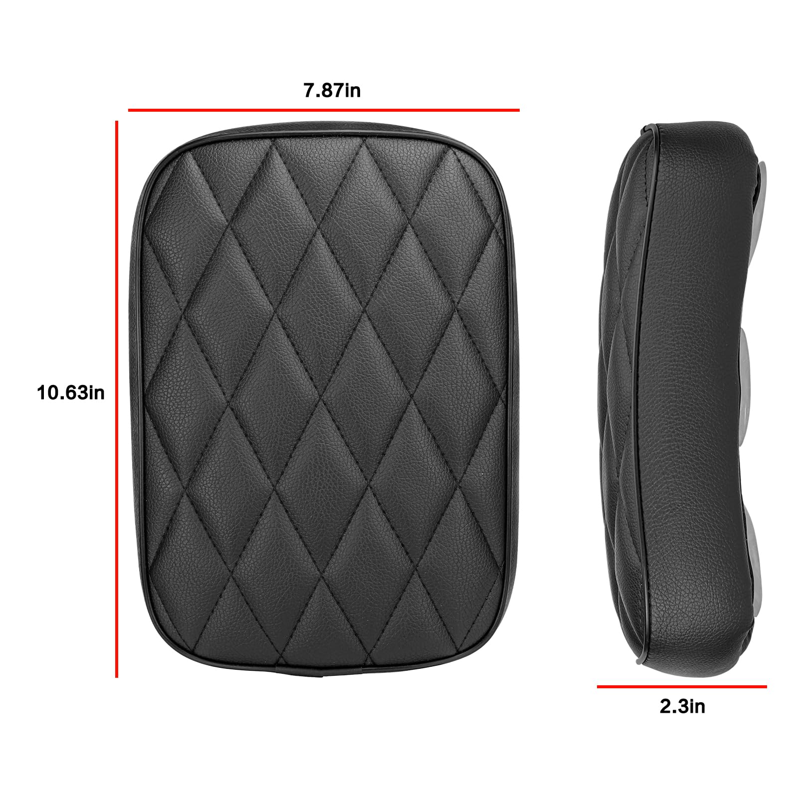 Lkv 10.63 ' Motorcycle Rear Passenger Seat Pillion Cushion Pad With 8 Suction Cups Replacement For Harley Sportster 883 1200 Dyna Bobber Custom Chopper