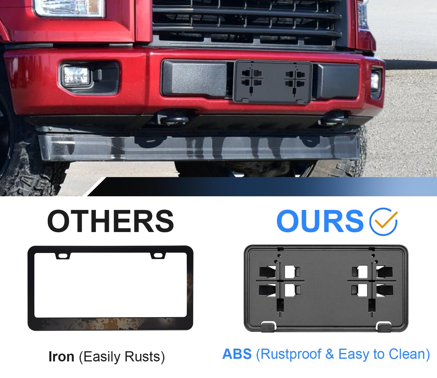 Front License Plate Frame For F150 2015-2017 Licence Plate Holder Fits Perfectly With Curvature Of Front Bumper F150 License Pla