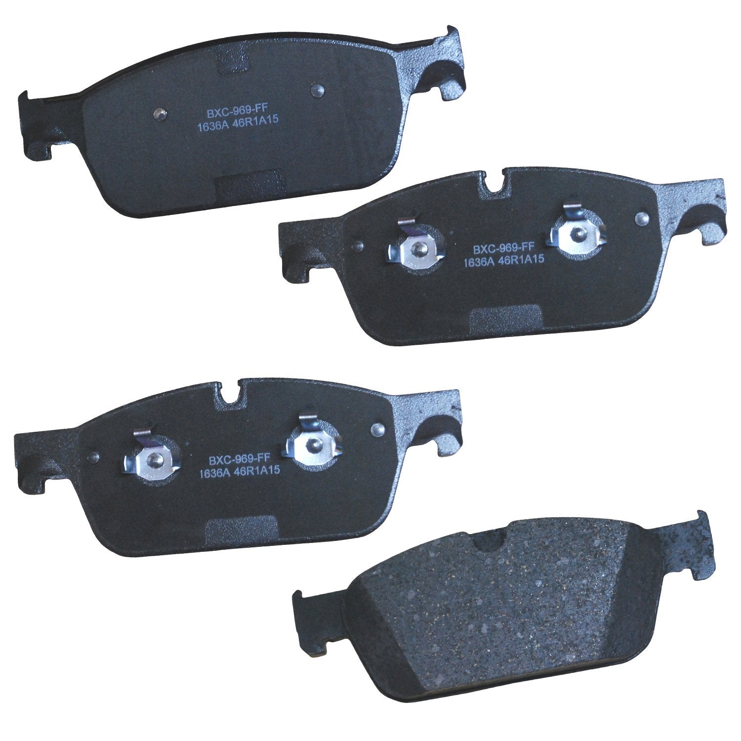 Bendix Premium Sbc1636A Ceramic Front Brake Pads For Mercedes-Benz Gl450 2013, Gl550 2014-2013, Gle43 Amg 2019-2018, Gle550E 201
