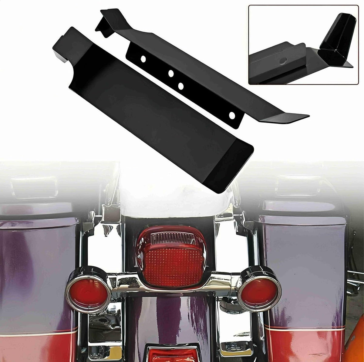 Saddlebag Gap Filler Panels Fits for Harley Electra Glide FLHT 1993-2008, Road King FLHR 1994-2008, Electra Glide Sport FLHS 199