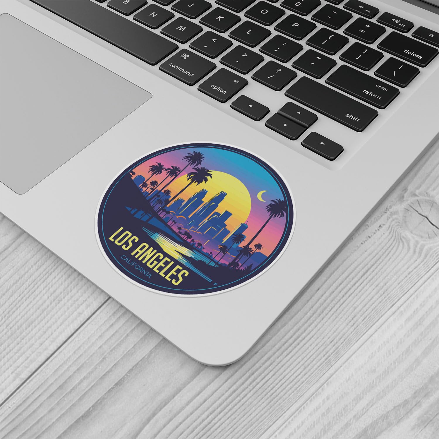Los Angeles City Sticker - Waterproof Vinyl Decal for Car Bumper, Laptop, Water Bottle, Wall, and Window, Size - 5'' Longer Side