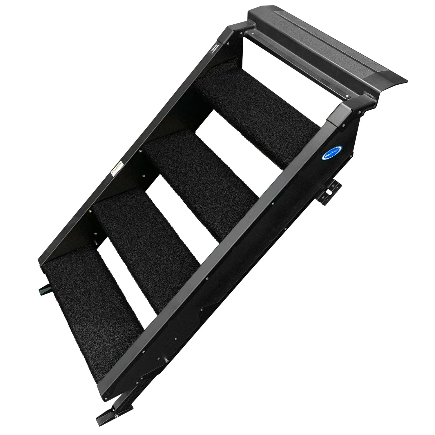 Prest-O-Fit 2-0536 Trailhead Step Rug 23.5 In. W (4 Pc Set) Fits Morryde Stepabove 4 Step - Obsidian Black