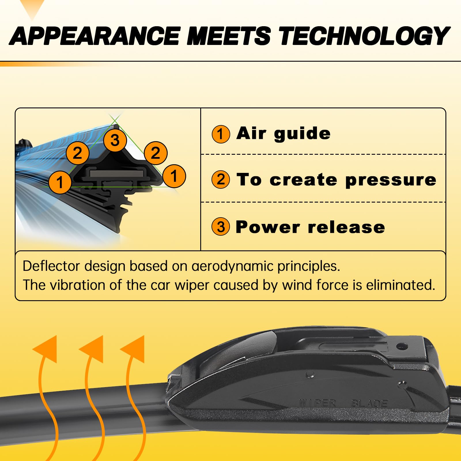 Autoboo Oem Quality 26'' + 18'' Premium All-Seasons Durable Stable And Quiet Windshield Wiper Blades Pack Of 2 (Pair For Front W