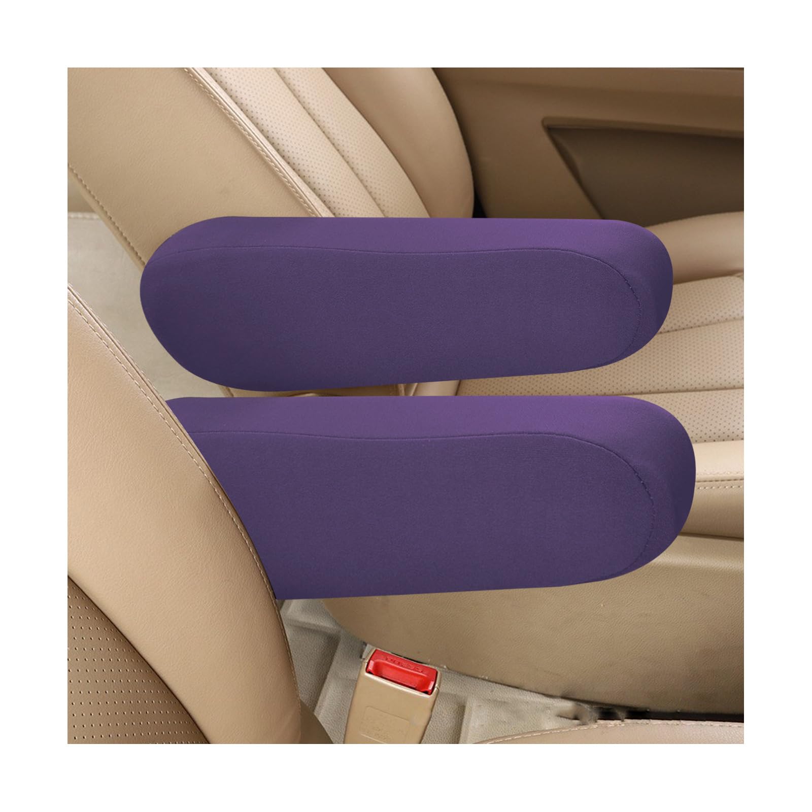 Kewucn 2 Pcs Car Front Seat Armrest Covers, Elastic Fabric Auto Seat Armrest Protectors, Universal Seat Arm Rest Cover Replaceme