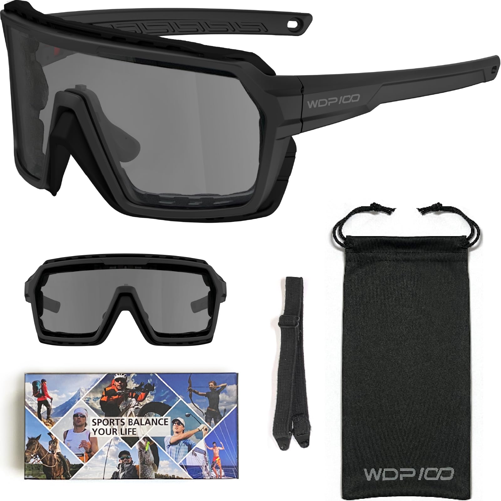 Wdp100 Q38 Powersports Motorcycle Anti Fog Riding Ski Sports Sunglasses Goggles