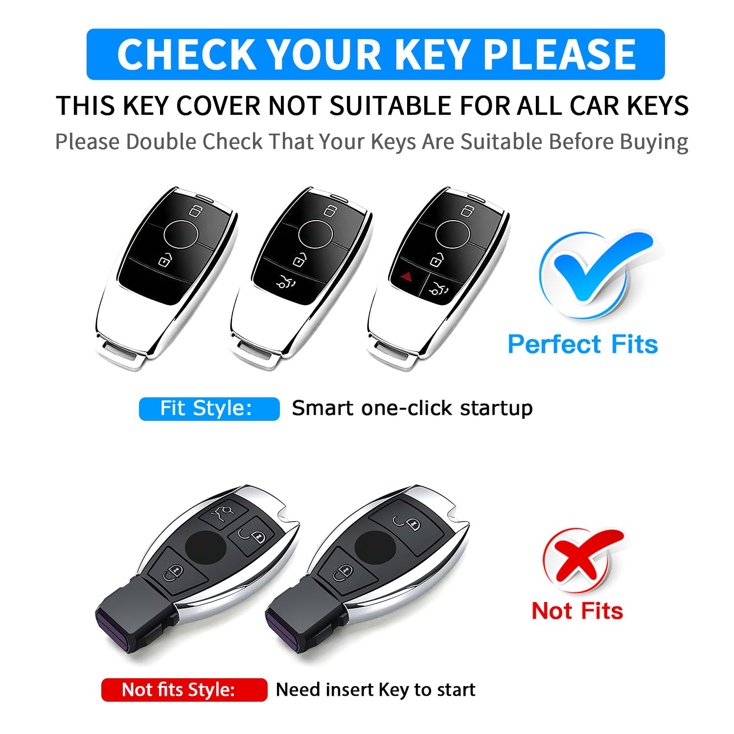 Qbuc For Mercedes Benz Key Fob Cover With Keychain,Soft Tpu Key Case Protector Compatible With Mercedes-Benz 2017-2023 E-Class 2