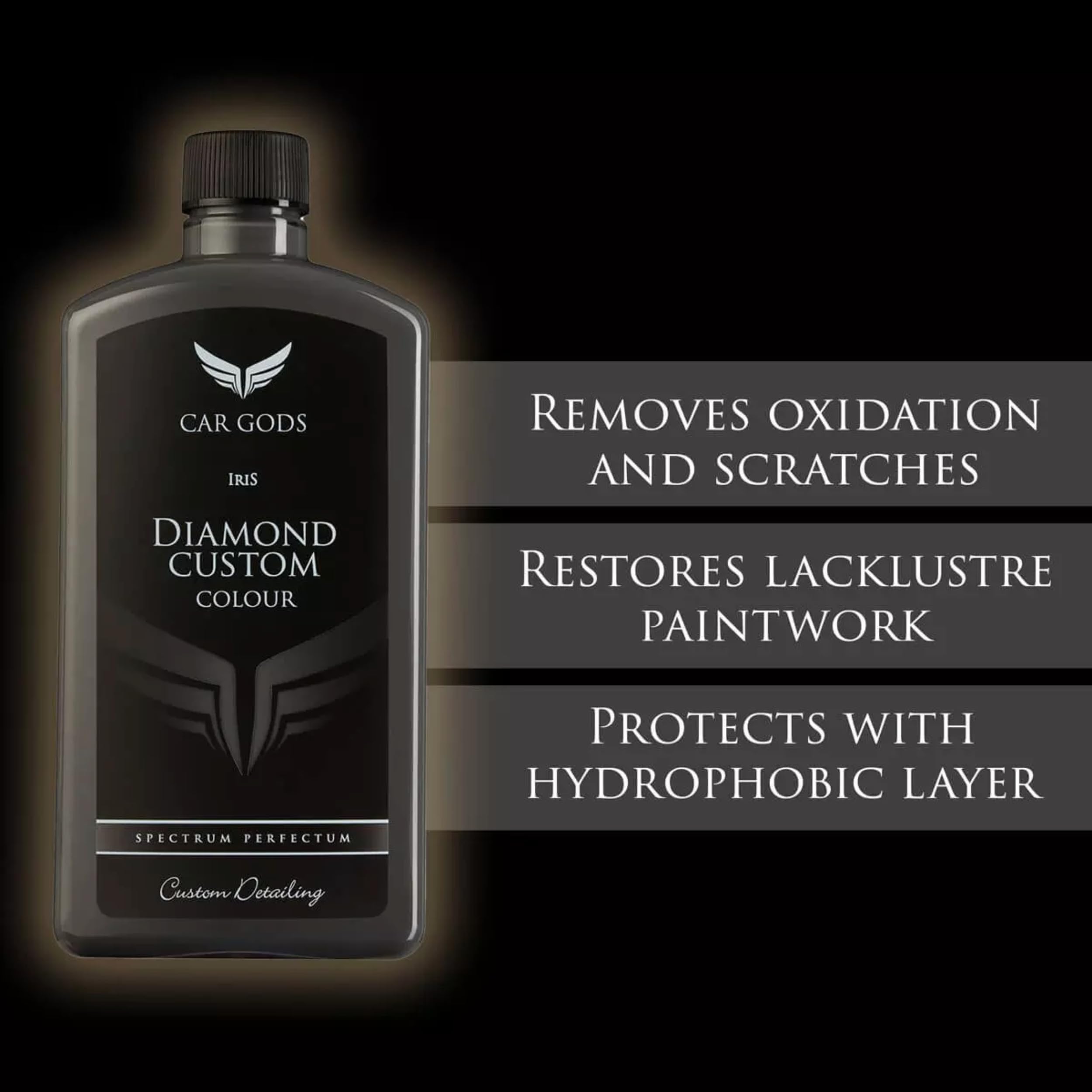 Car Gods 3-in-1 Polish Wax & Scratch Remover, 17 Fl Oz, Grey, Model GOD720, 16 Colors Available