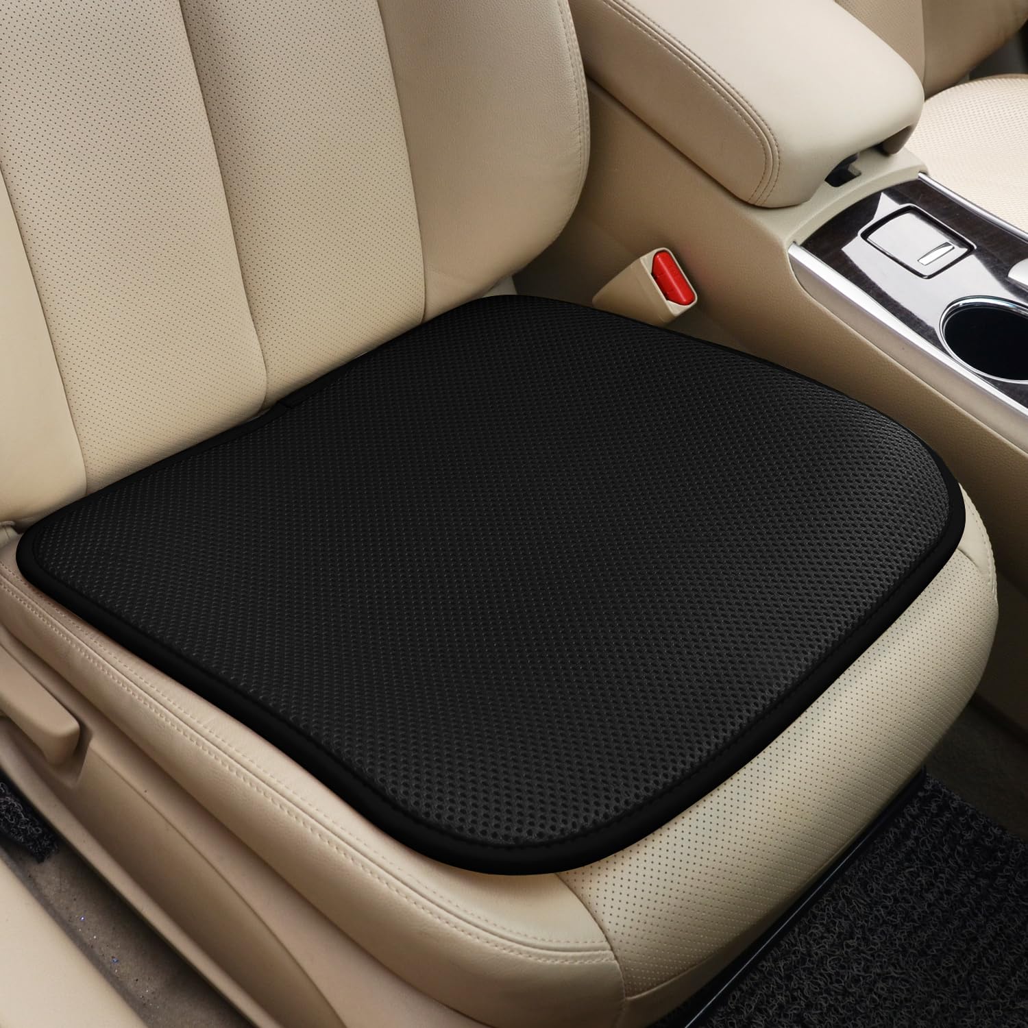 KINGLETING Cool Seat Cushion, Breathable Car Seat Cushion Universal Fit for Most for Auto SUV Truck, Non-Slip Seat Protector (S)