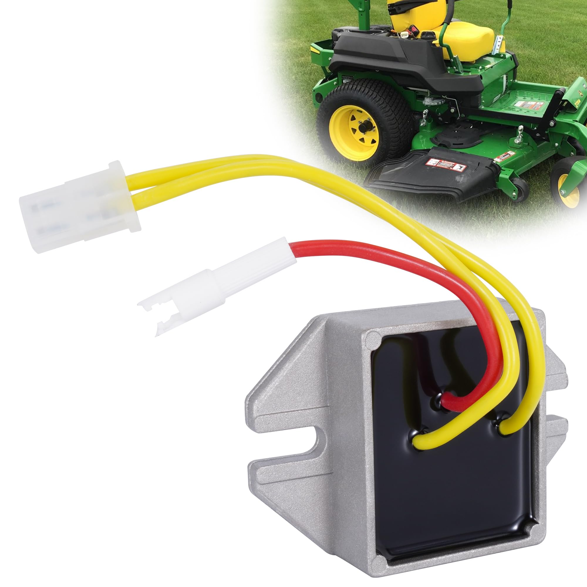 Ruhuo Voltage Regulator 12V 393374 394890 691185 845907 797375 Rectifier Compatible With John Lawn Mower Tractor Fgt235E Gt235E