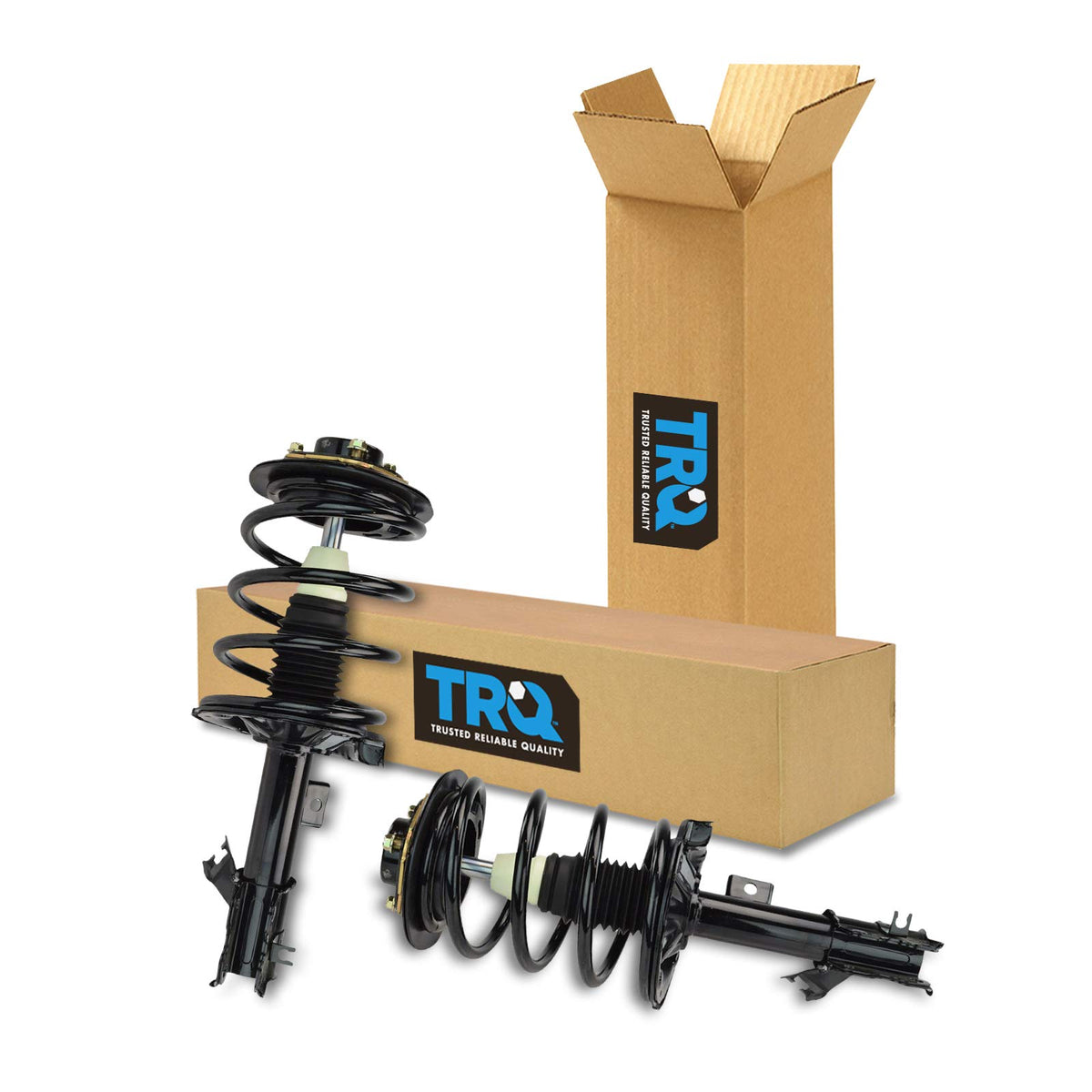 Trq Front Strut & Coil Spring Assembly Set Driver & Passenger Sides Compatible With 02-06 Nissan Altima