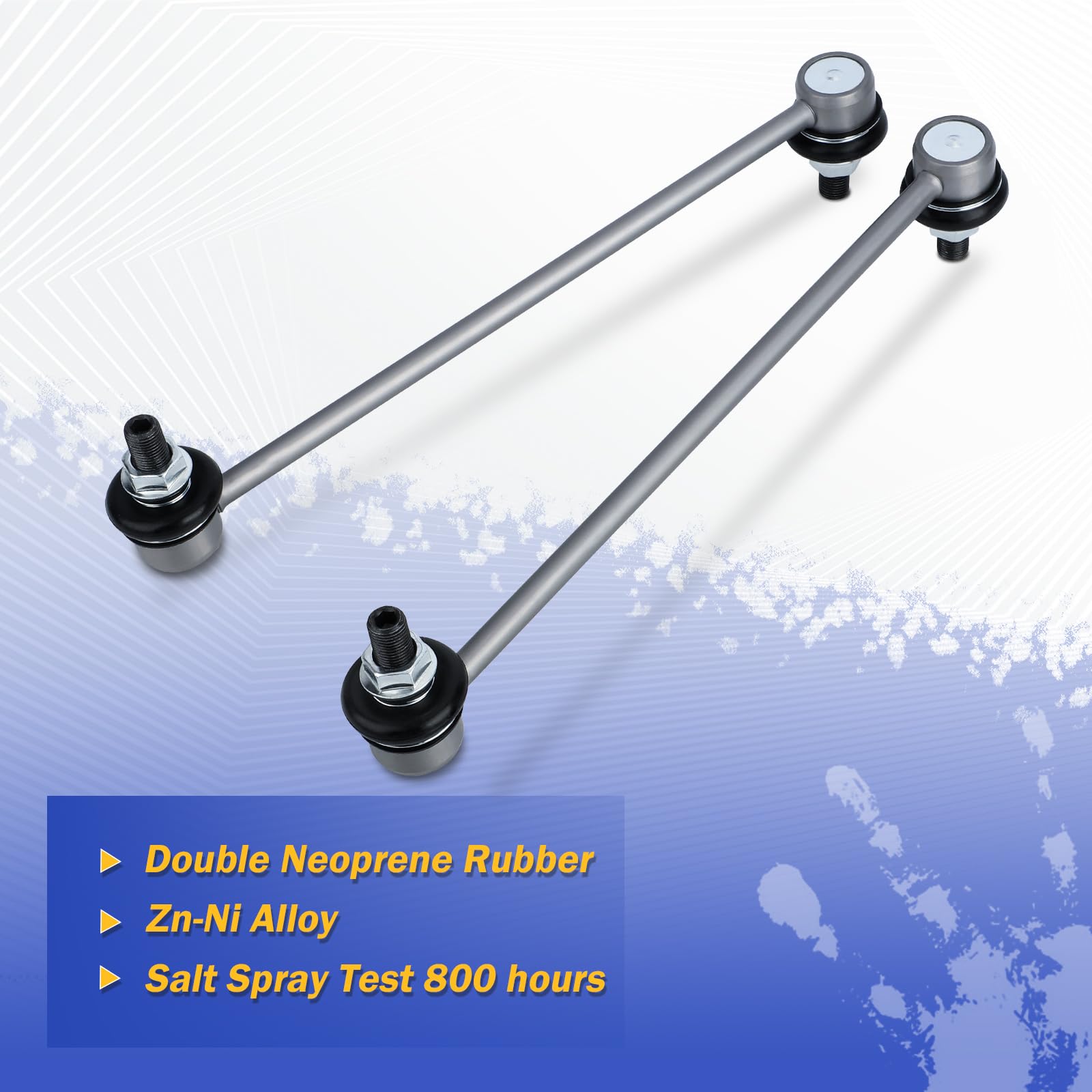 K750574 Zinc-Nickel Alloy Front Stabilizer Sway Bar End Link For 2011-2020 Toyota Sienna Replaces# 4882008030, 4883017050