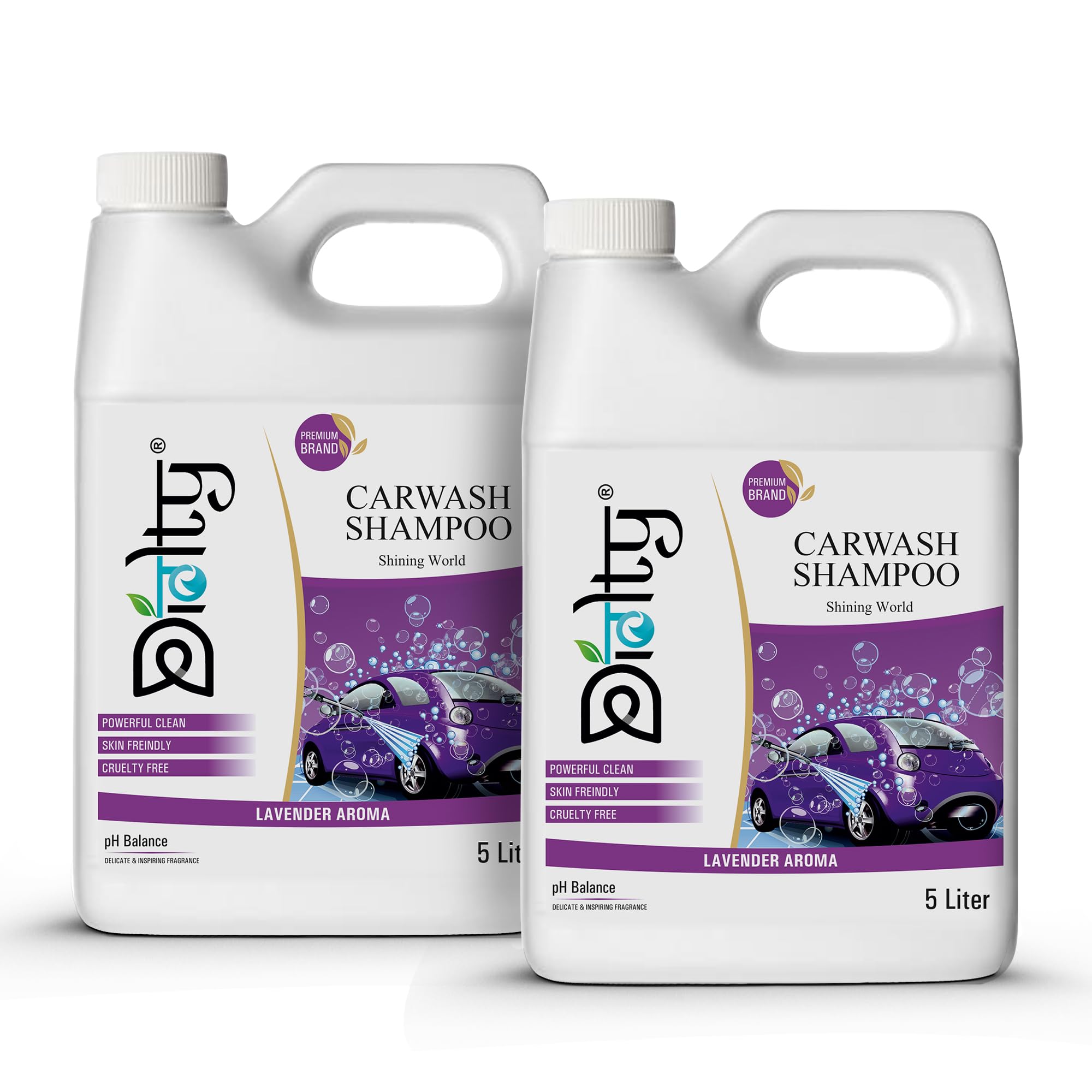 Diolty 10L Car Shampoo Concentrate | Ph Neutral Foam Cannon Wash | Lavender Scented | Safe For Ceramic Paint Protection | Hand W