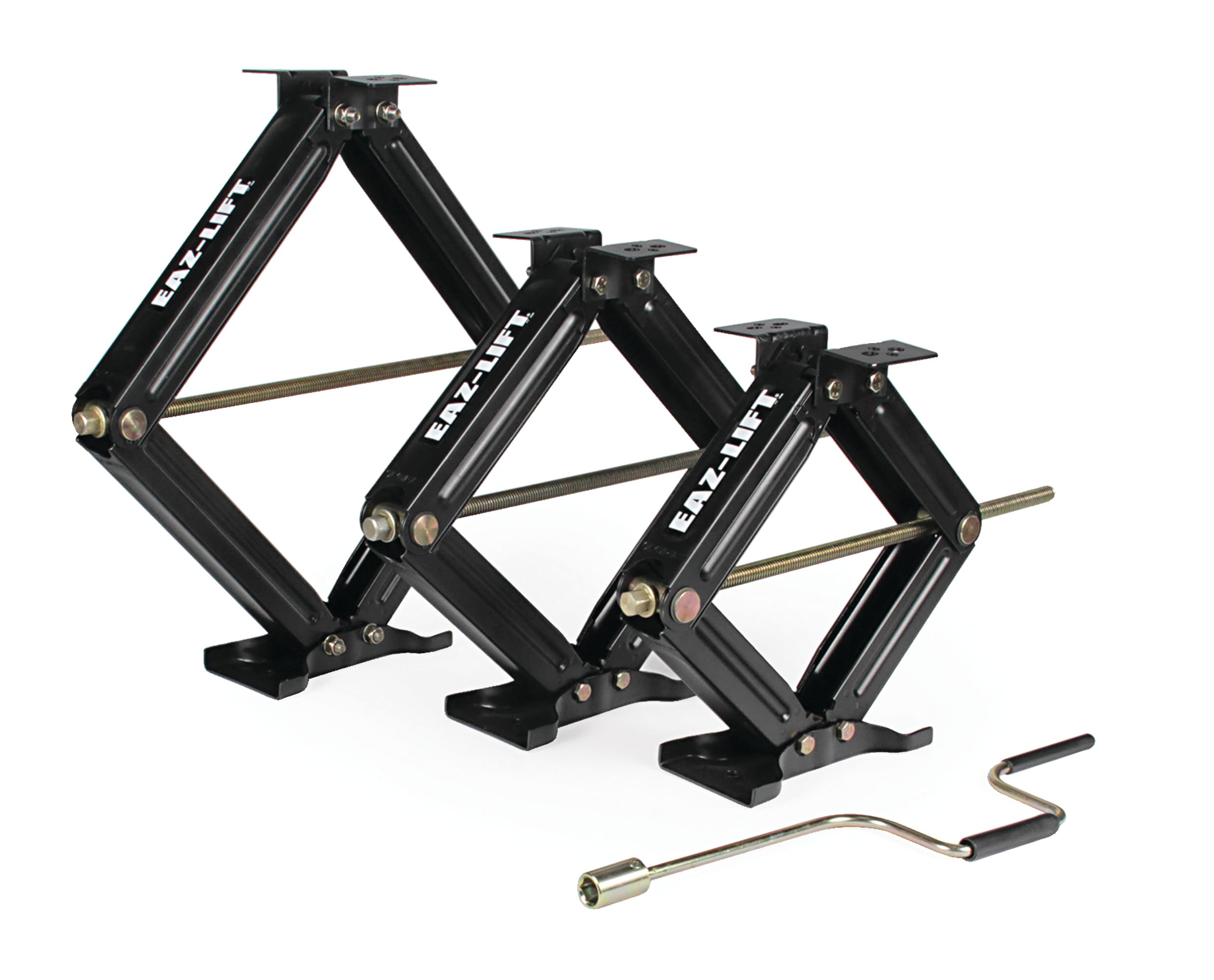 Camco EAZ-Lift 24-inch Stabilizing RV Scissor Jack - Features a 5,000 lb Load Capacity - Heavy-Duty Steel Construction -1 Pack (