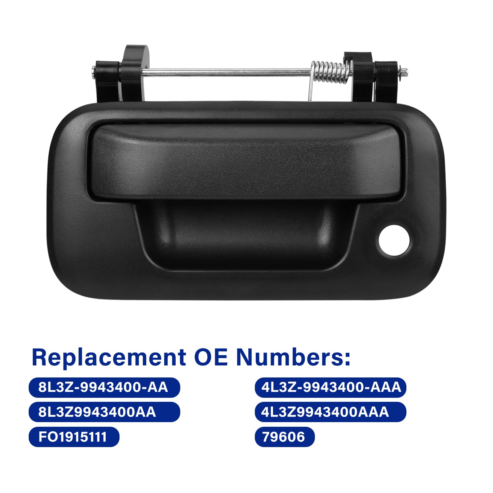 Tailgate Handle Latch Compatible with 2004-2016 Ford F150 F250 F350 F450 F550 Super Duty Explorer Lobo, Lincoln Mark LT Replace#