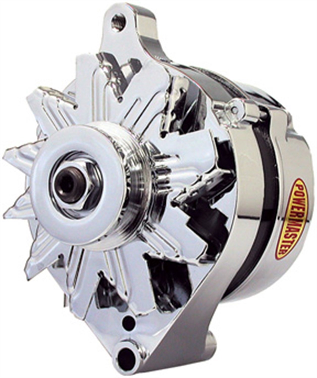 Powermaster 17078 Chrome Alternator Ford 1G [Ext. Regulated]