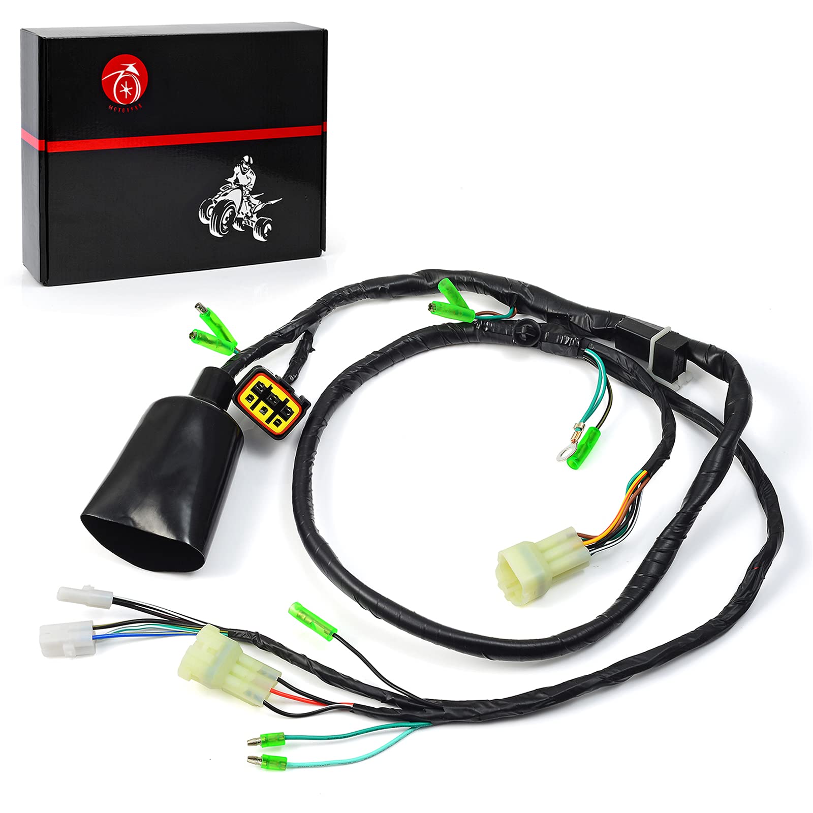 Moto1988 Wire Wiring Harness For Honda 400Ex Sportrax 400 Trx400 Ex 2X4 1999 2000 2001 2002 2003 2004 Atv Oem 32100-Hn1-000
