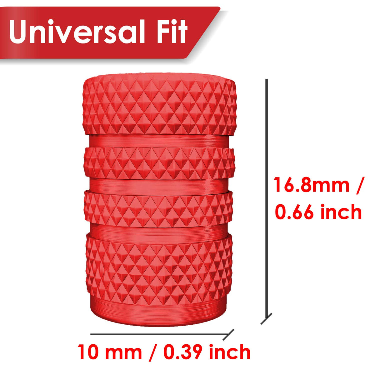 SAMIKIVA (12 Pack) Aluminum Tire Valve Stem Caps, Metal with Rubber Ring, Dust P WBCARB08CN7HFNH