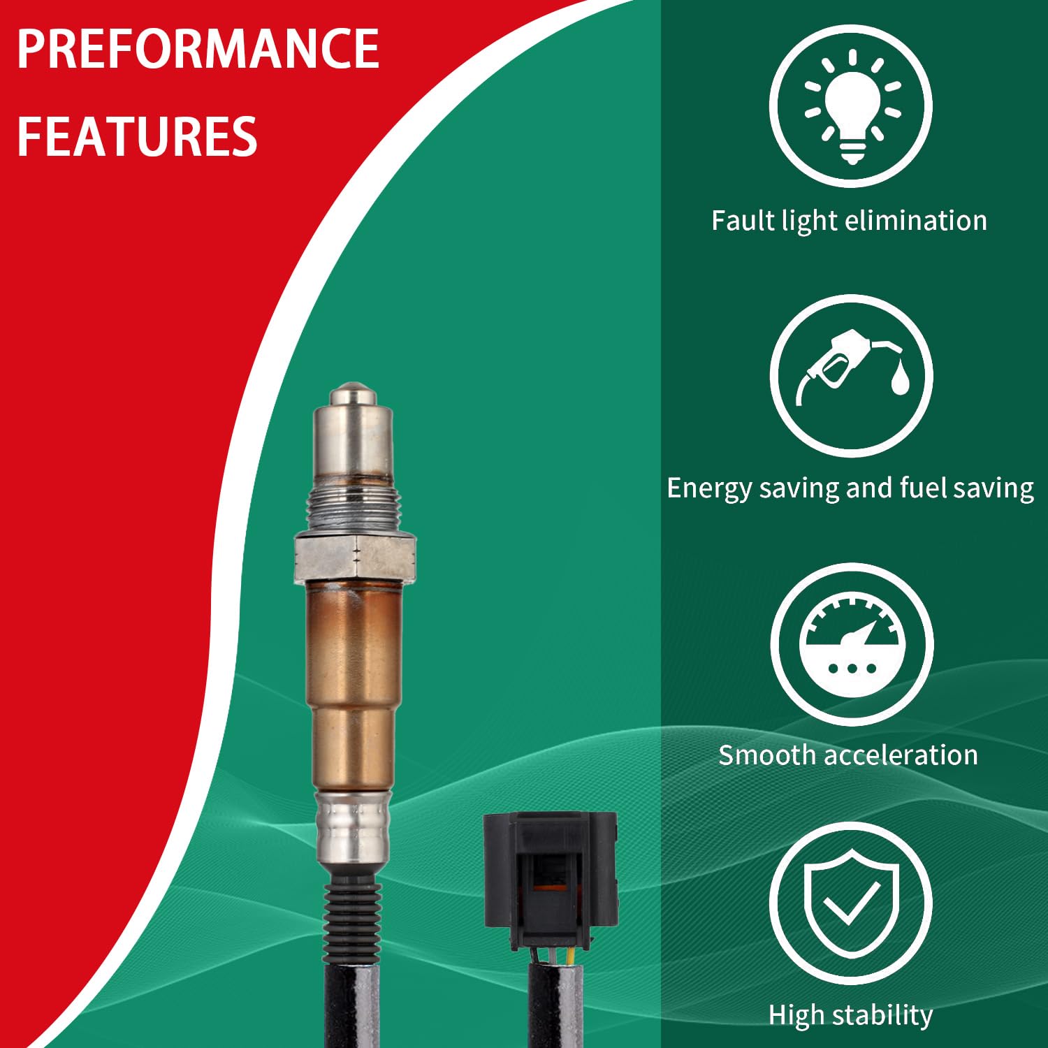 Necatuo 250-25087 Upstream Oem Oxygen Sensor O2 Sensor Compatible With Bmw 550I 650I 750I X5 X6 Mini Cooper R60 Replace 17187 11