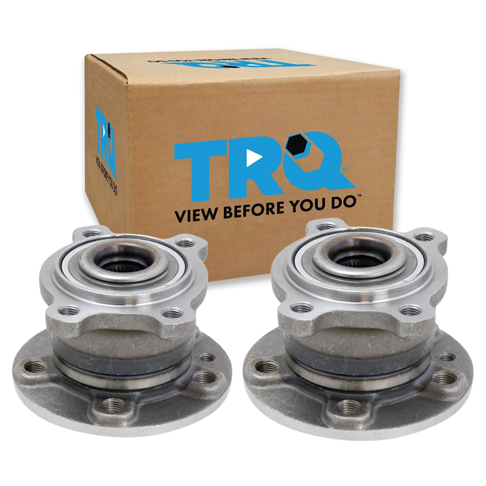 Trq Rear Wheel Hub Bearings Assembly Set Compatible With 2010-2017 Volvo Xc60