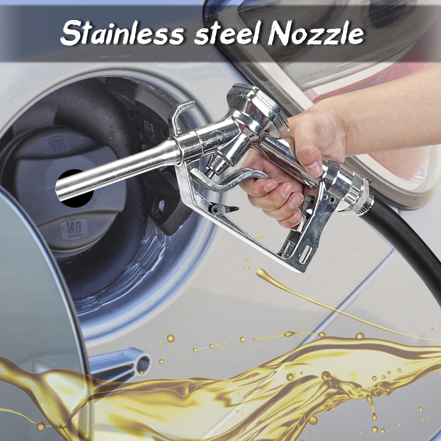 Trupow 12V Dc 10Gpm Self-Priming Gasoline Diesel Oil Fuel Transfer Explosion-Proof Pump Kit With With Particulate Filter And Noz