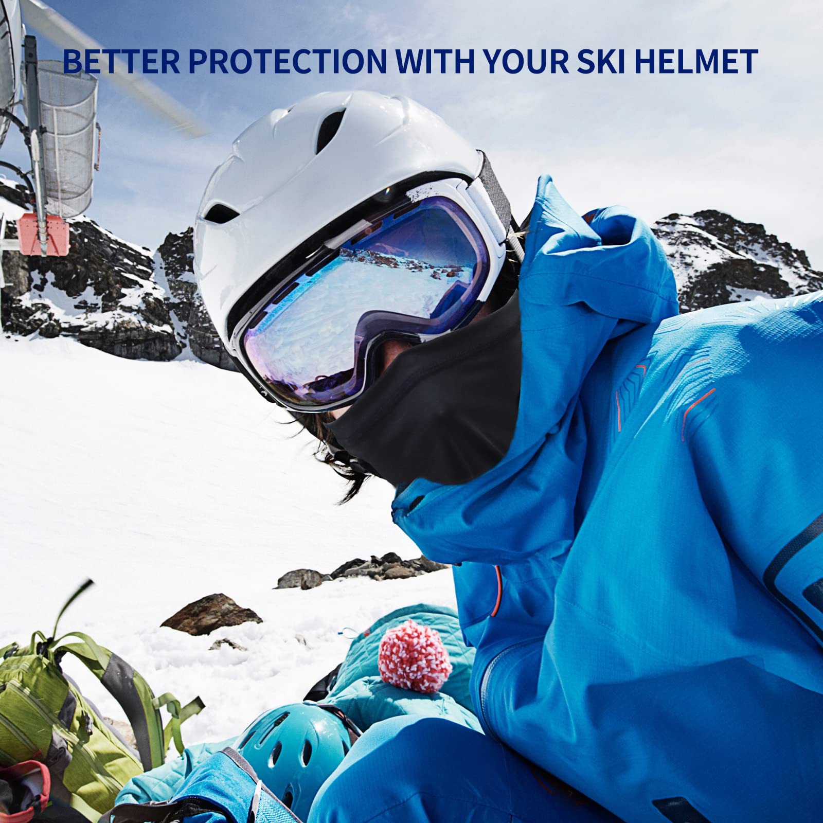 Sheverch 2 Pack Pink Ski Mask Sun Protection Lightweight Balaclava Face Mask Men Women Football Motorcycling