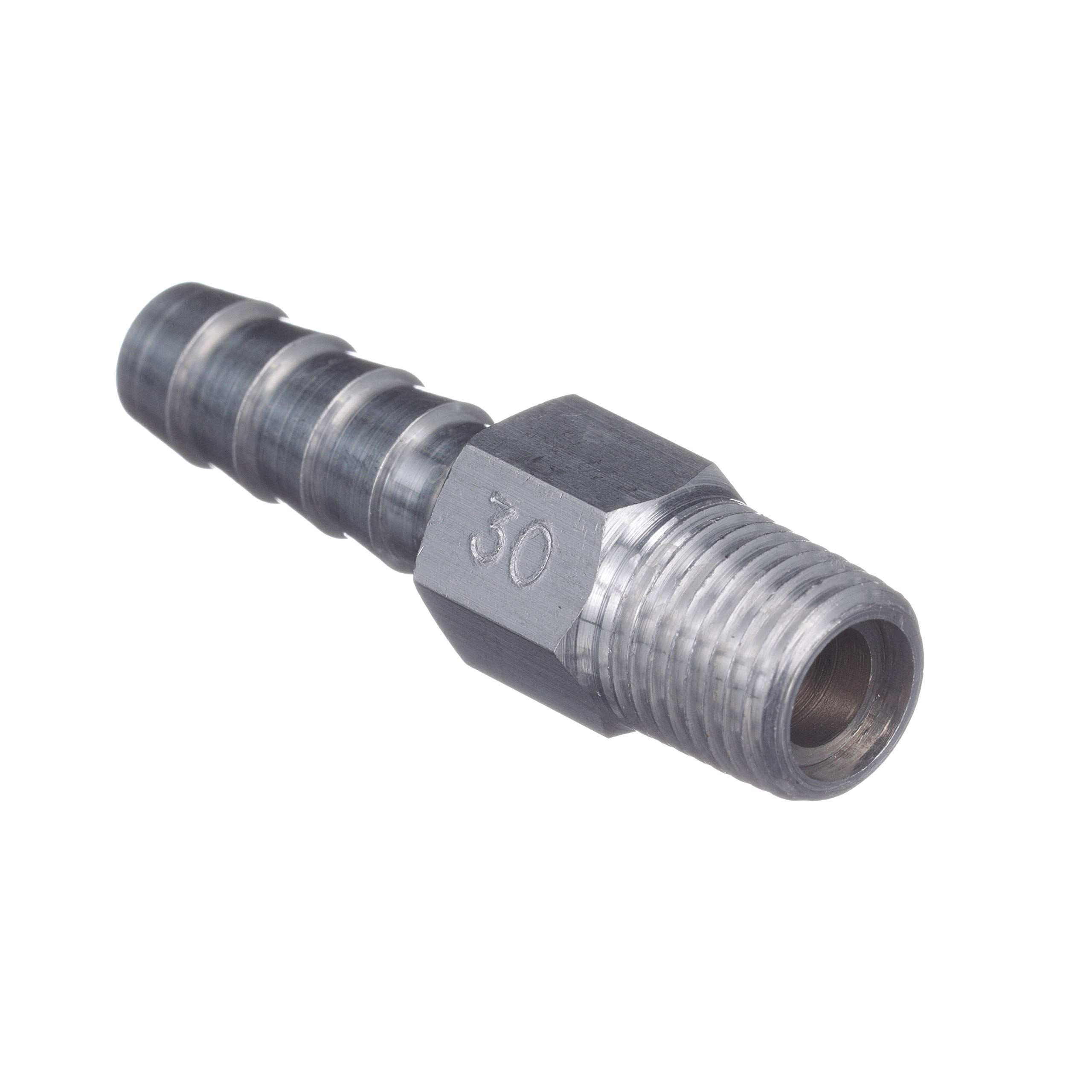 Attwood 88Fas014-6 Fuel Tank Fitting — Male Thread, Anti-Siphon Valve, ¼-In. Npt X 3/8-In. Barb, Aluminum