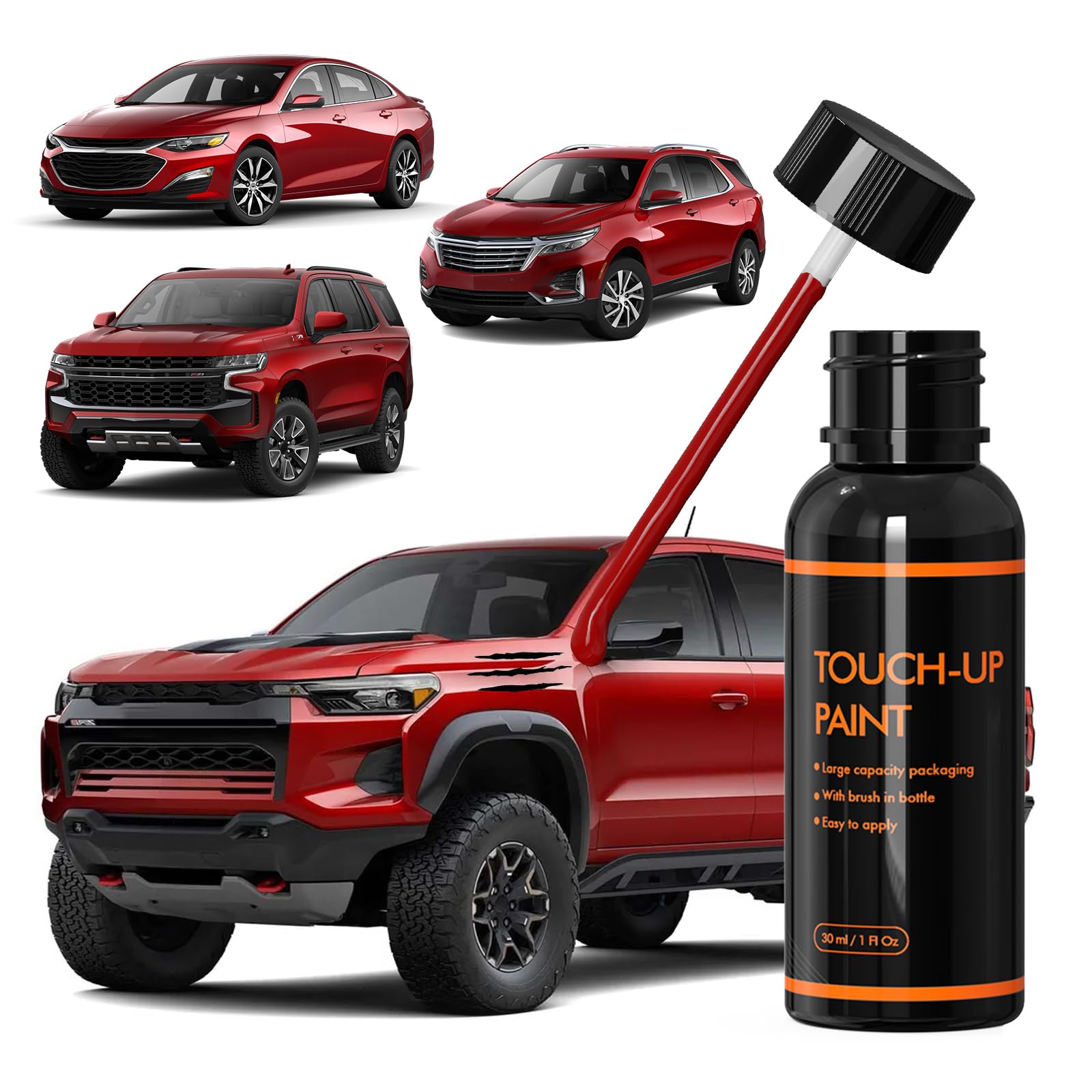 Xtryfun Wa170H/Gnt/Radiant Red Touch Up Paint For Chevy, Diy Car Paint Scratch Repair Kit, Automotive Paints, Quick & Easy Fix S