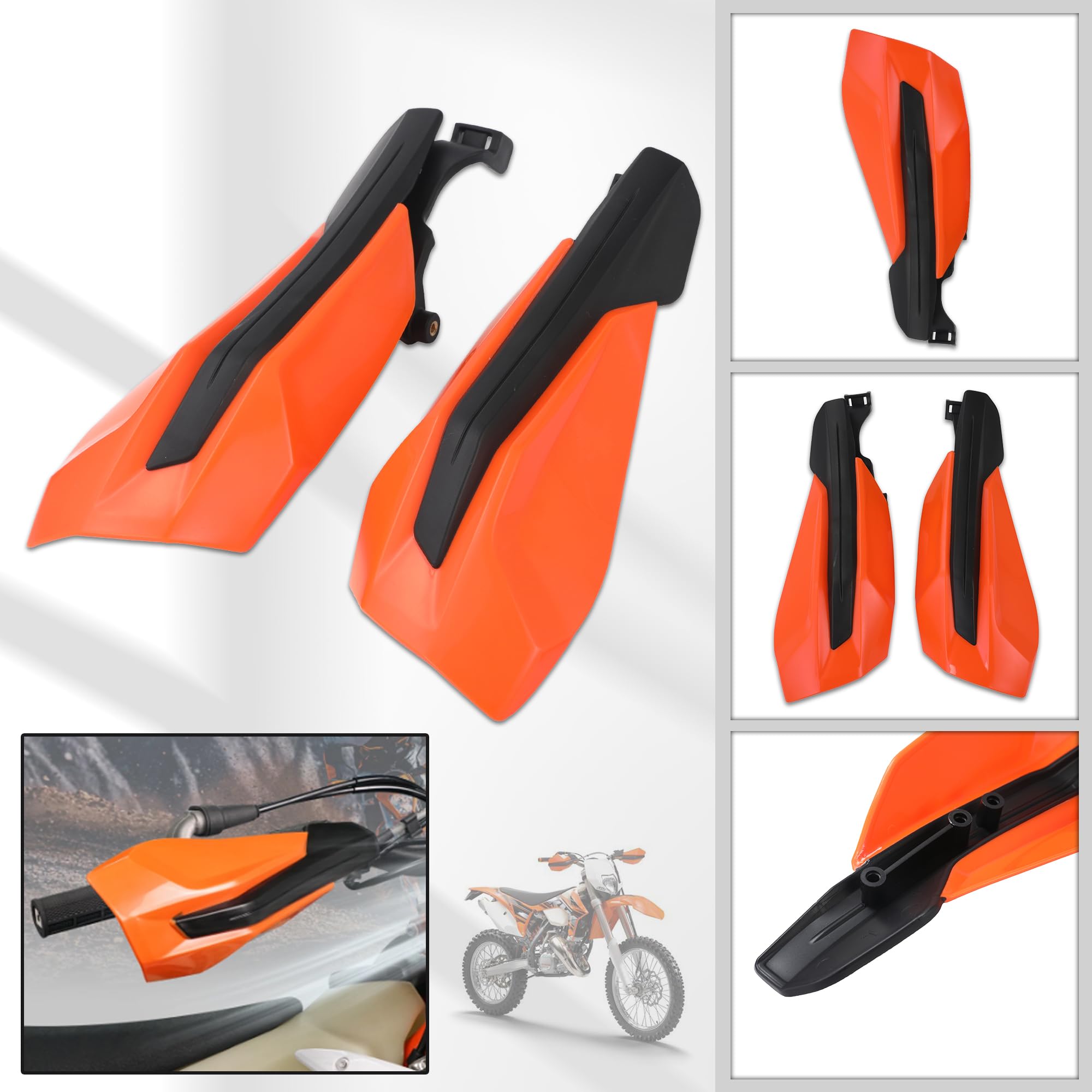 Powermotor Motorcycle Handguards,Dirt Bike Hand Guards Universal Atv Pit Bikes Handle Protector For 50 65 85 125 150 250 300 350