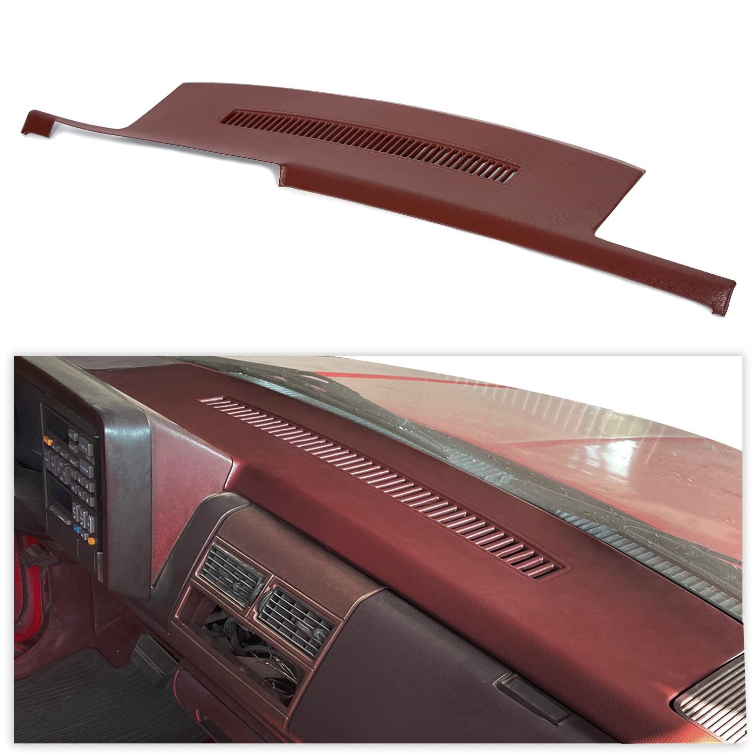 ECOTRIC Molded Dash Cover Compatible with 1992-1994 Blazer/1988-1994 GM Trucks Pickups C1500 C2500 C3500 K1500 2500 3500 Chevy S