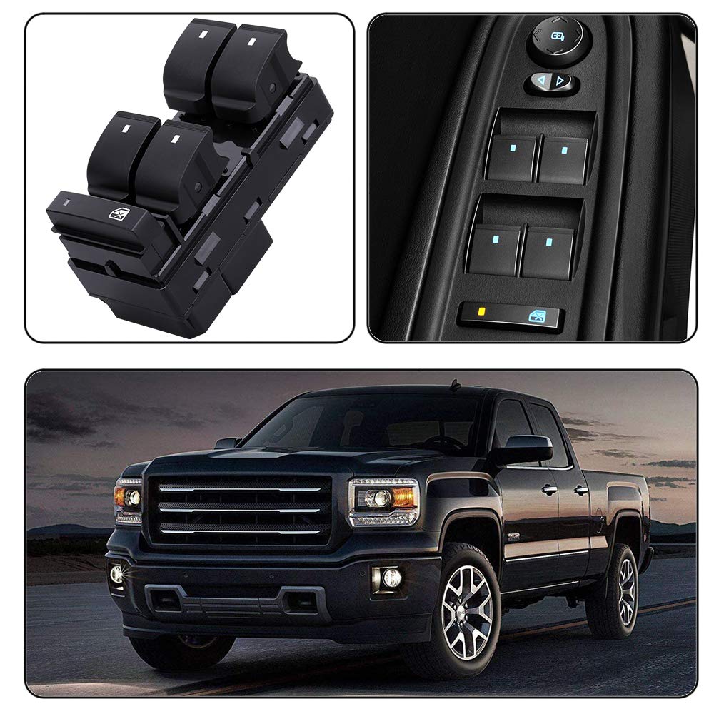 Obaee Driver Side Power Master Window Switch, Compatible With Chevy Silverado/Chevrolet Traverse/Hhr/2007-2013 Gmc Sierra/Yukon/