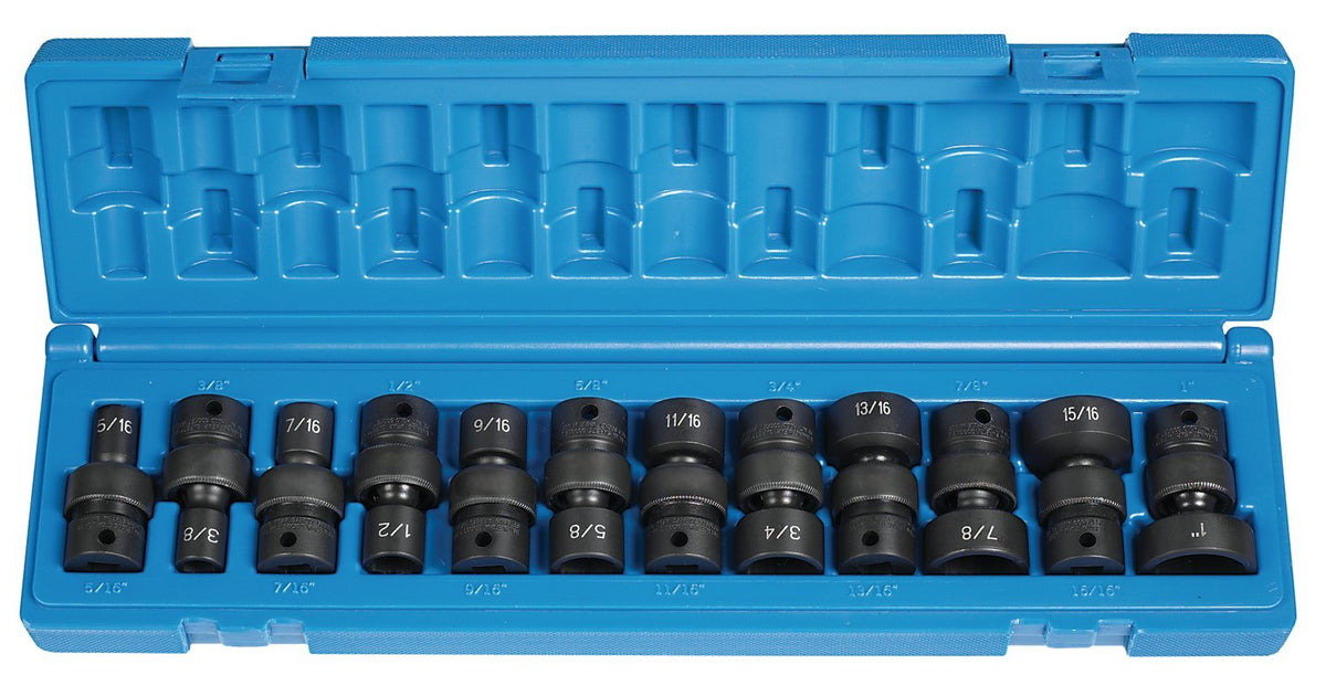 Grey Pneumatic (1212U) 3/8' Drive 12-Piece 6-Point Socket Set